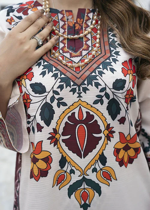 Midway Arts Stitched Co Ords Set Suit-Nayra Printed 2Pc Suit | Effortless Chic - Image 3