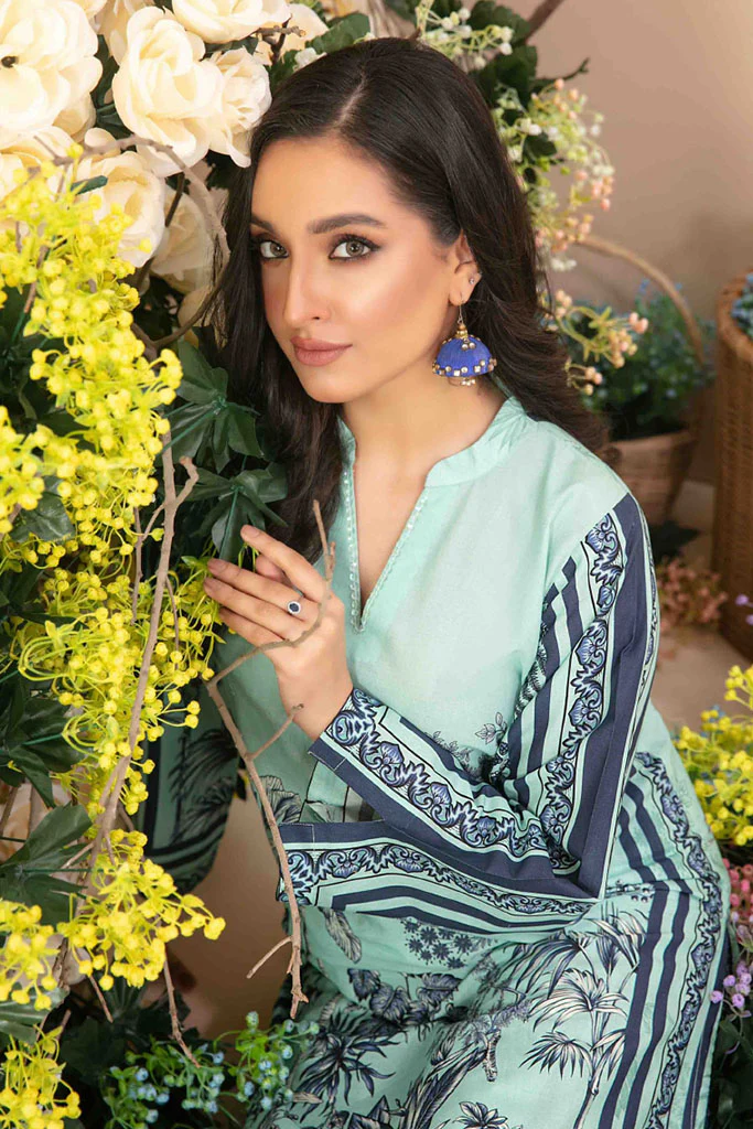 Minel By Tawakkal Stitched 2 Piece Digital Print Lawn Collection-D-1446 - Image 3