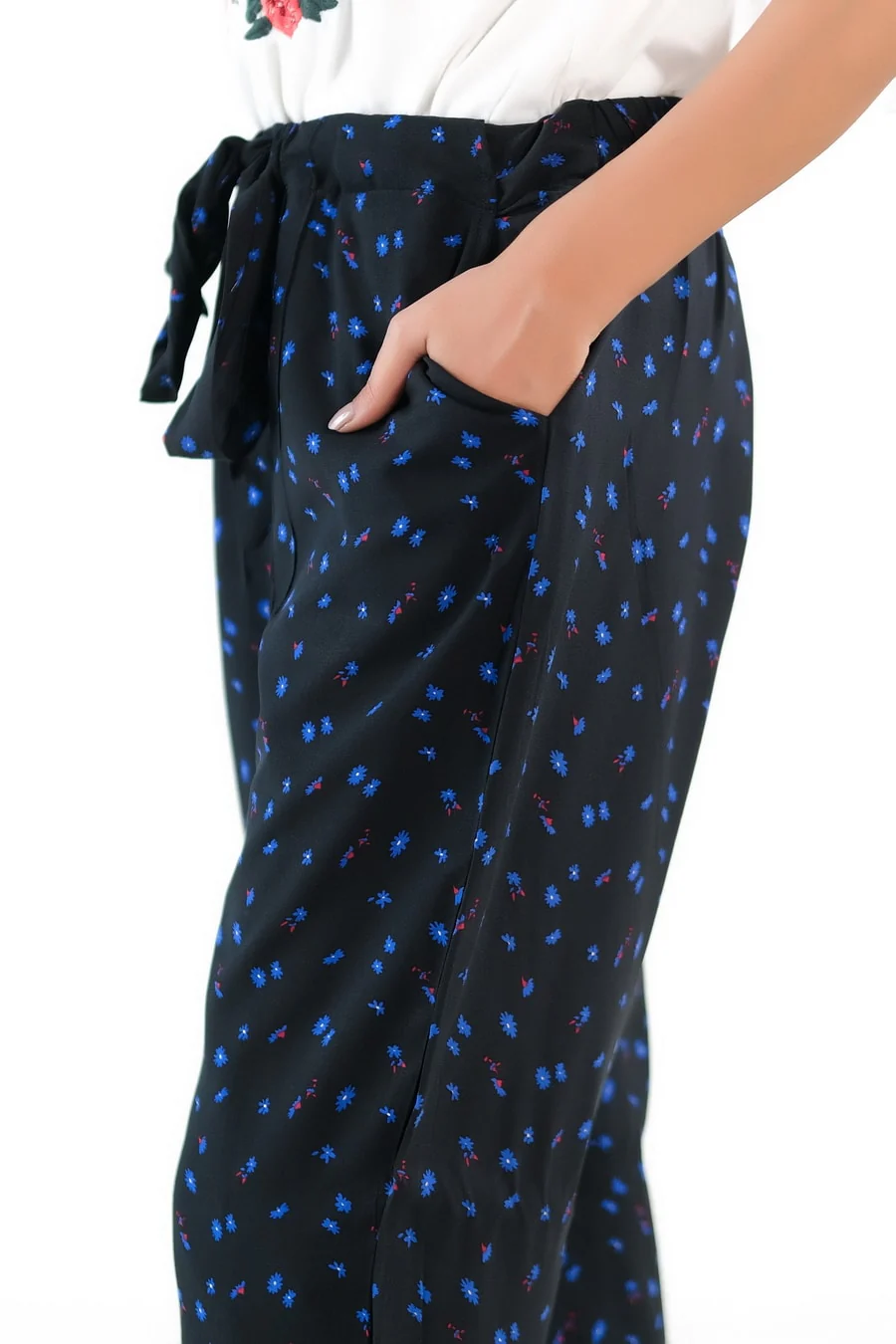 Sprinkles Stitched 1 Piece Summer Bottoms Kids Suit-Mini Floral Straight Pant for Kids - Image 6