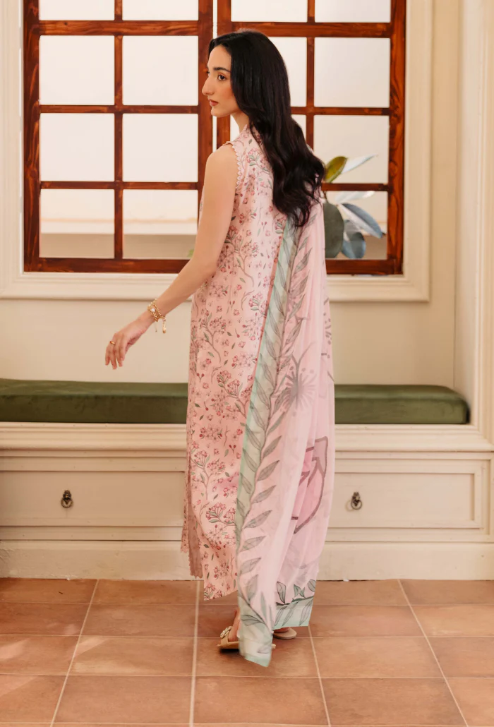 Miral By Humdum Unstitched 3 Piece Digital Printed Viscose Winter Suit-D07 - Image 2