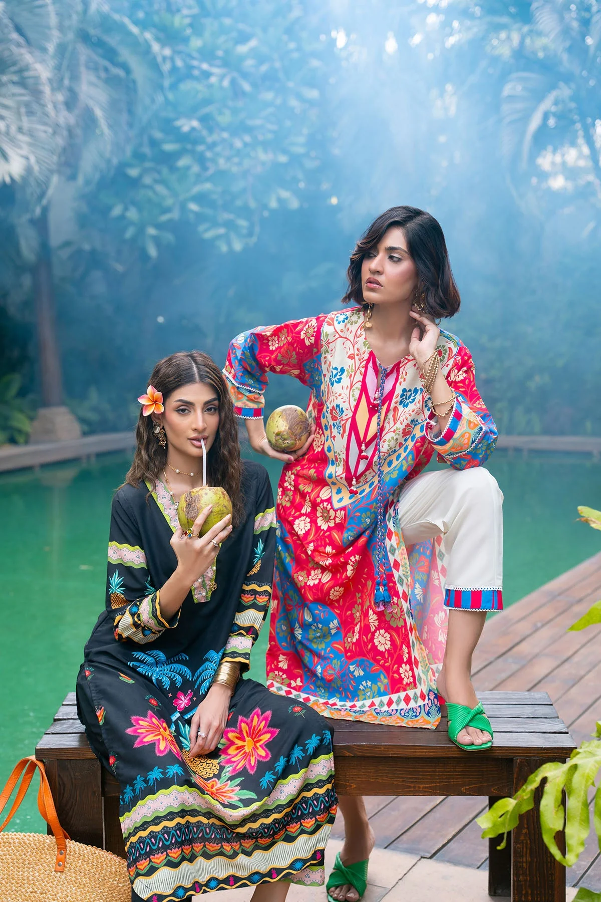 Nairah Stitched Co Ords Summer Suit-Mistique - Image 3