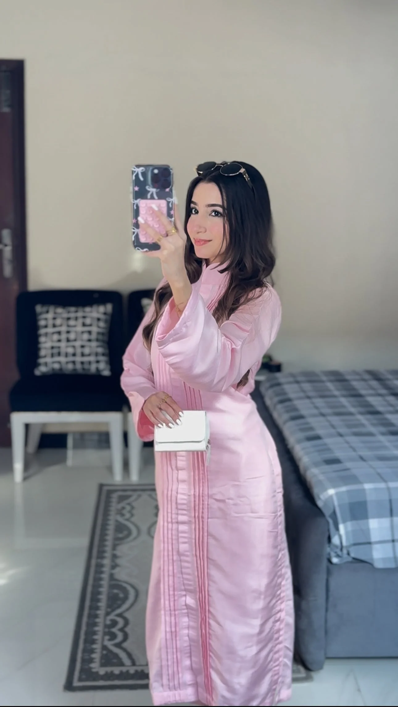 Zauk Stitched 2 Piece Collection-Misty Rose - Image 4