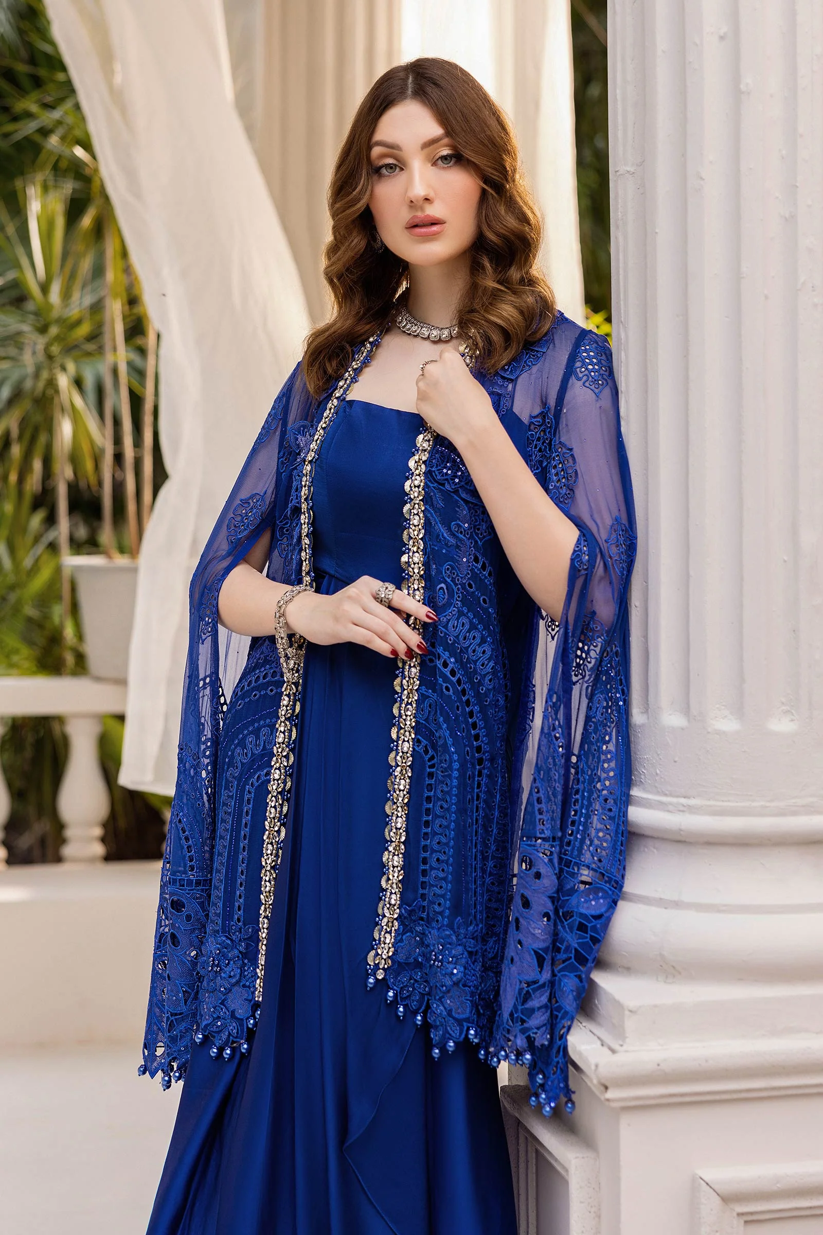 Maria B Unstitched 3 Piece Luxury Chiffon Suit-MPC-25-103 - Image 8