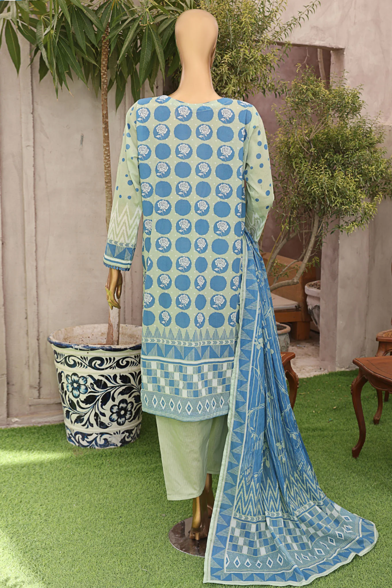Magic By HZ Unstitched 3 Piece Airjet Digital Printed Lawn Suit-MPC-566 - Image 3