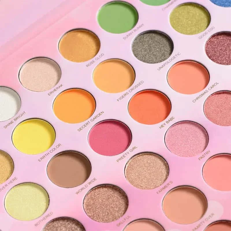 Muicin-Flirty Velvet Matte & Glitter 63 Colors Eyeshadow Palette - Image 5