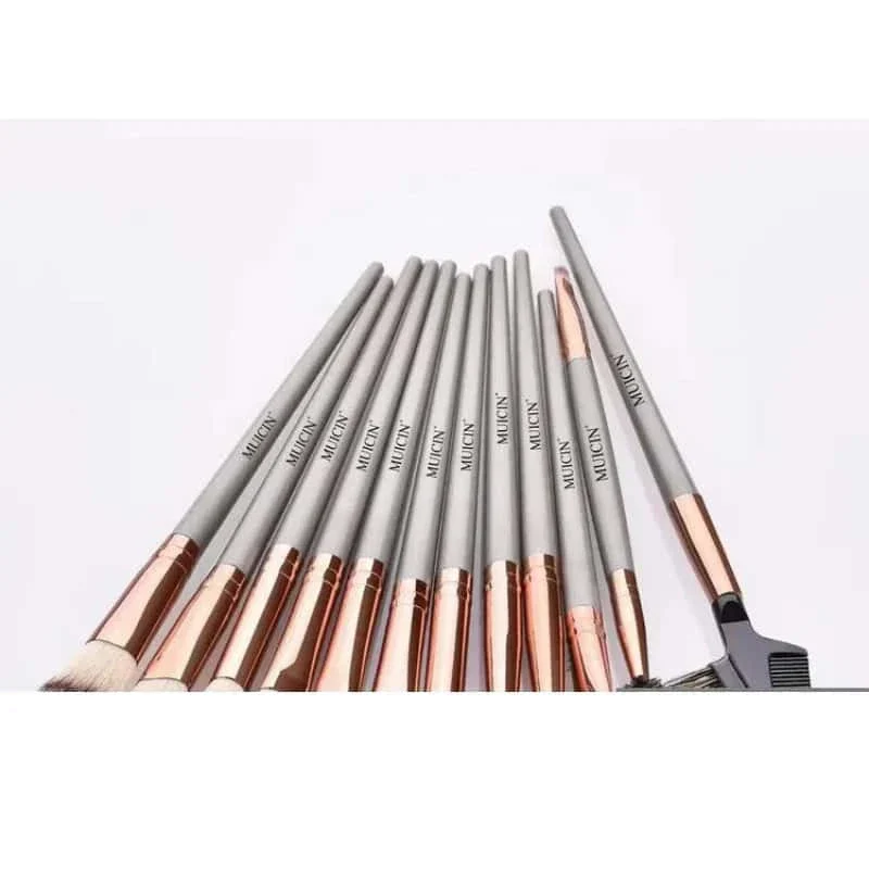 Muicin-Metallic Eye & Face Makeup Brush Set - Image 2