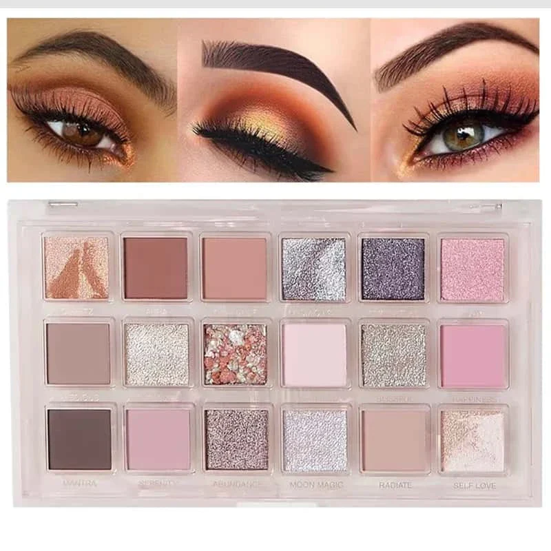 Muicin-Pink Rose Quartz Eyeshadow Palette - Image 3