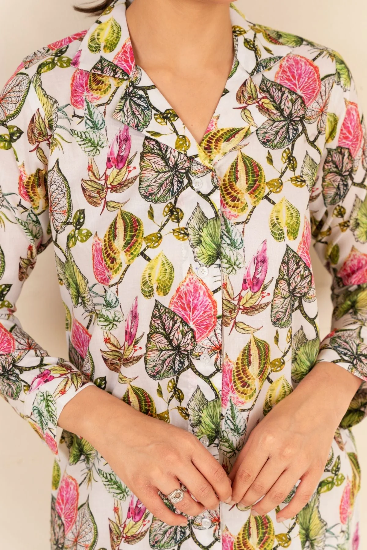 Print Play By Ahlam Stitched 2 Piece Multi Floral Co-Ord Set With Short Shirt - Image 5
