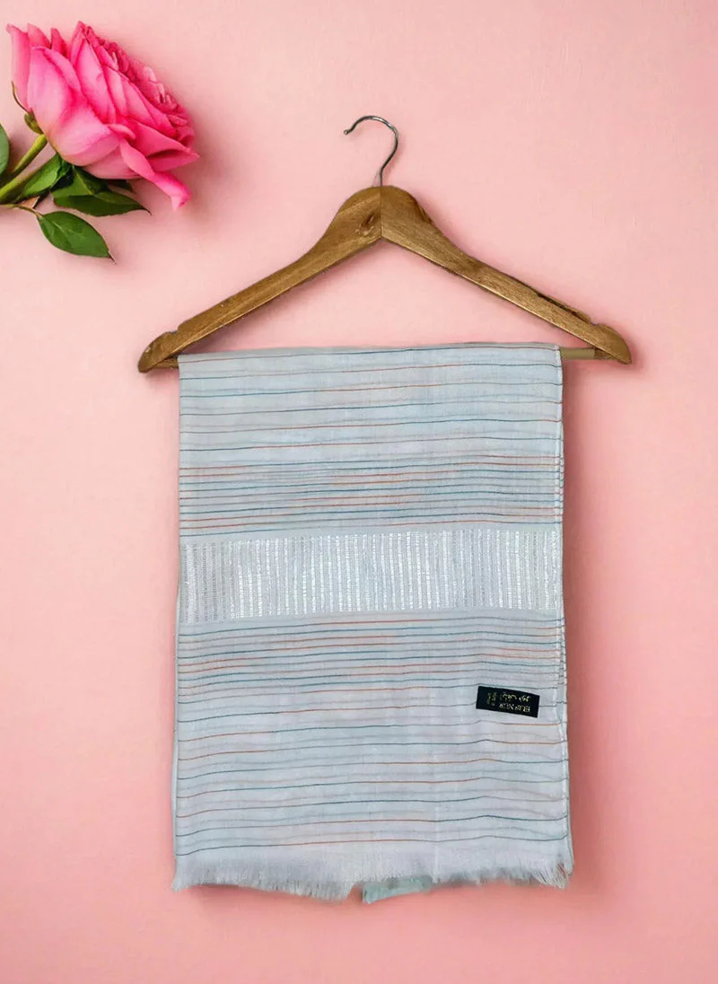 Hijab Ul Hareem Multi Stripe Hijab - Image 3