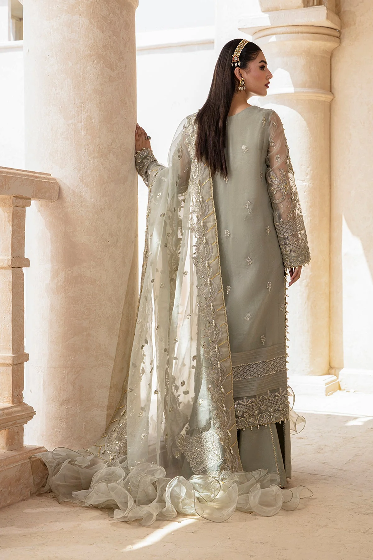 Zarposh Unstitched 3 Piece Formals Collection-MUSHK - Image 2