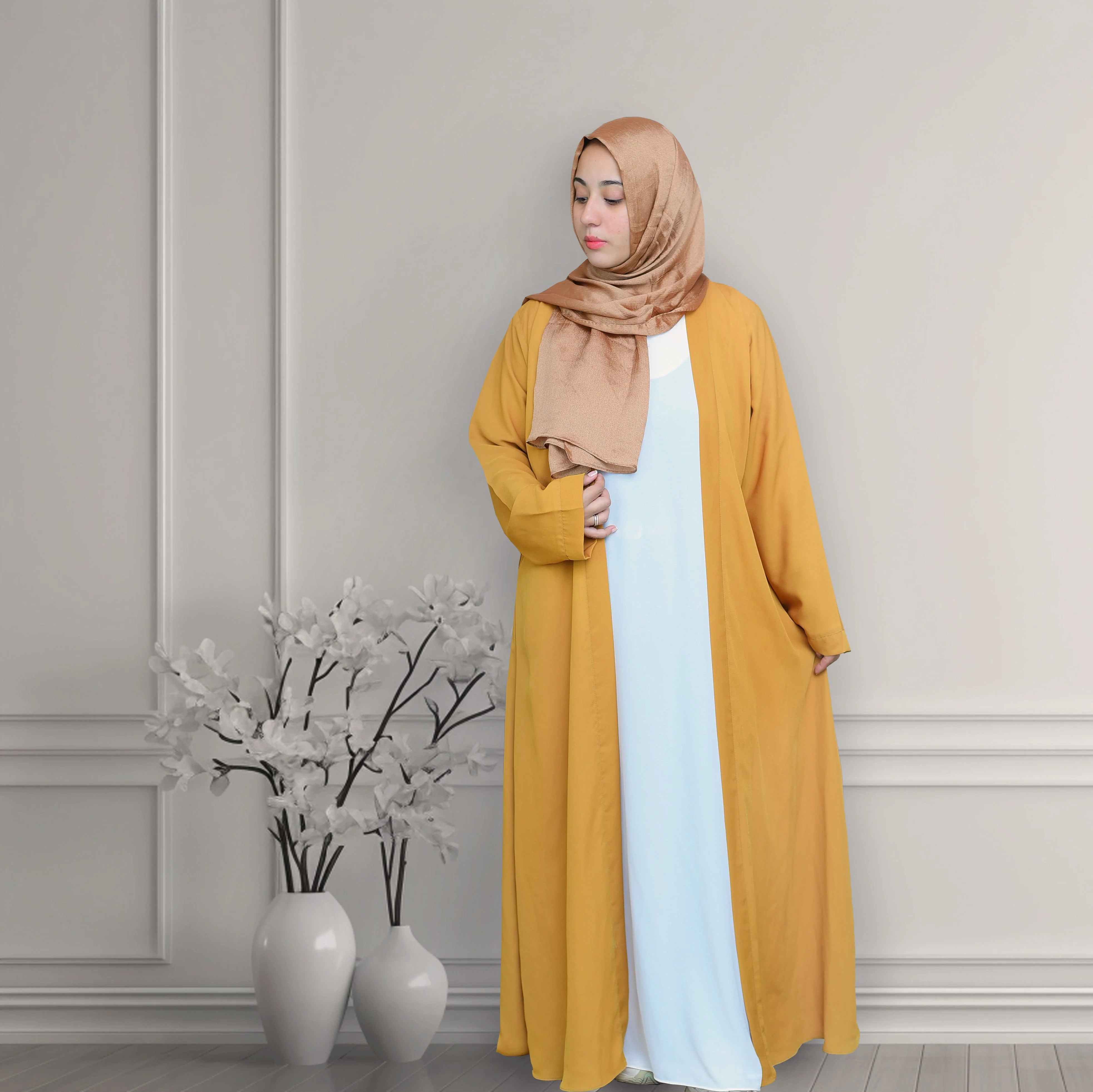 Bustangi Mustard Abaya - Image 2
