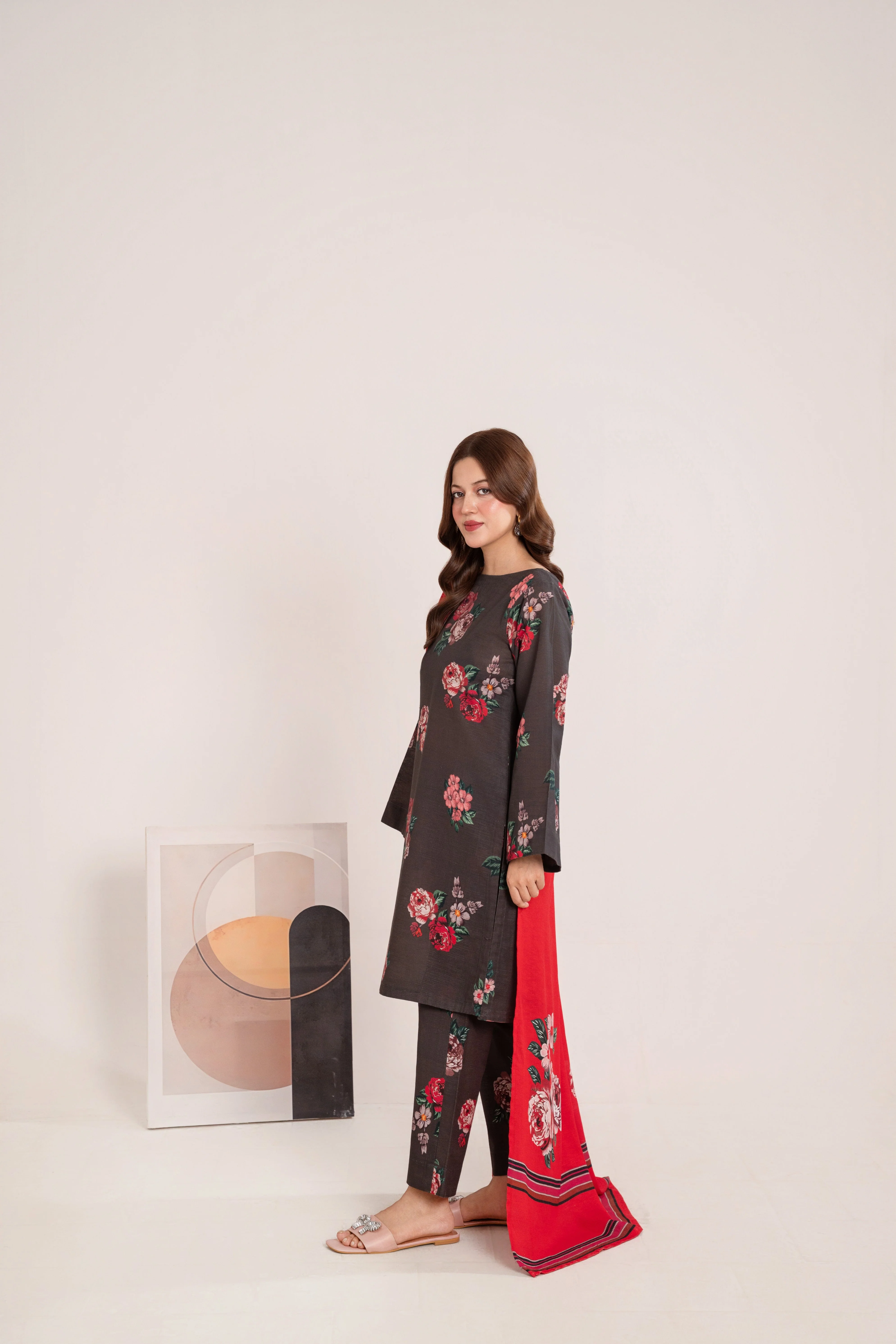Feathers Unstitched Winter Arrivals Suit-MYRONE-FT570 - Image 2