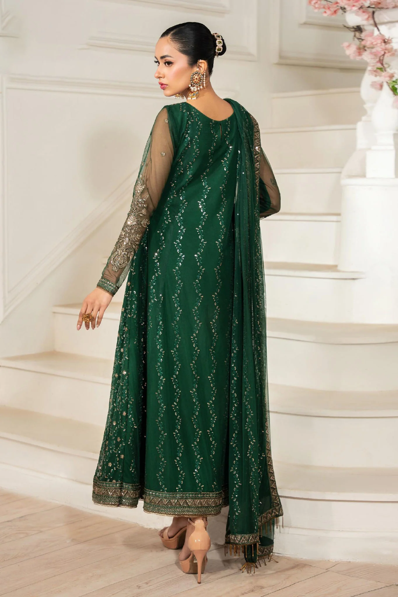 Nafees By Zarif Unstitched 3 Piece Luxury Formals Collection-ZNAF-03-Melisa - Image 4