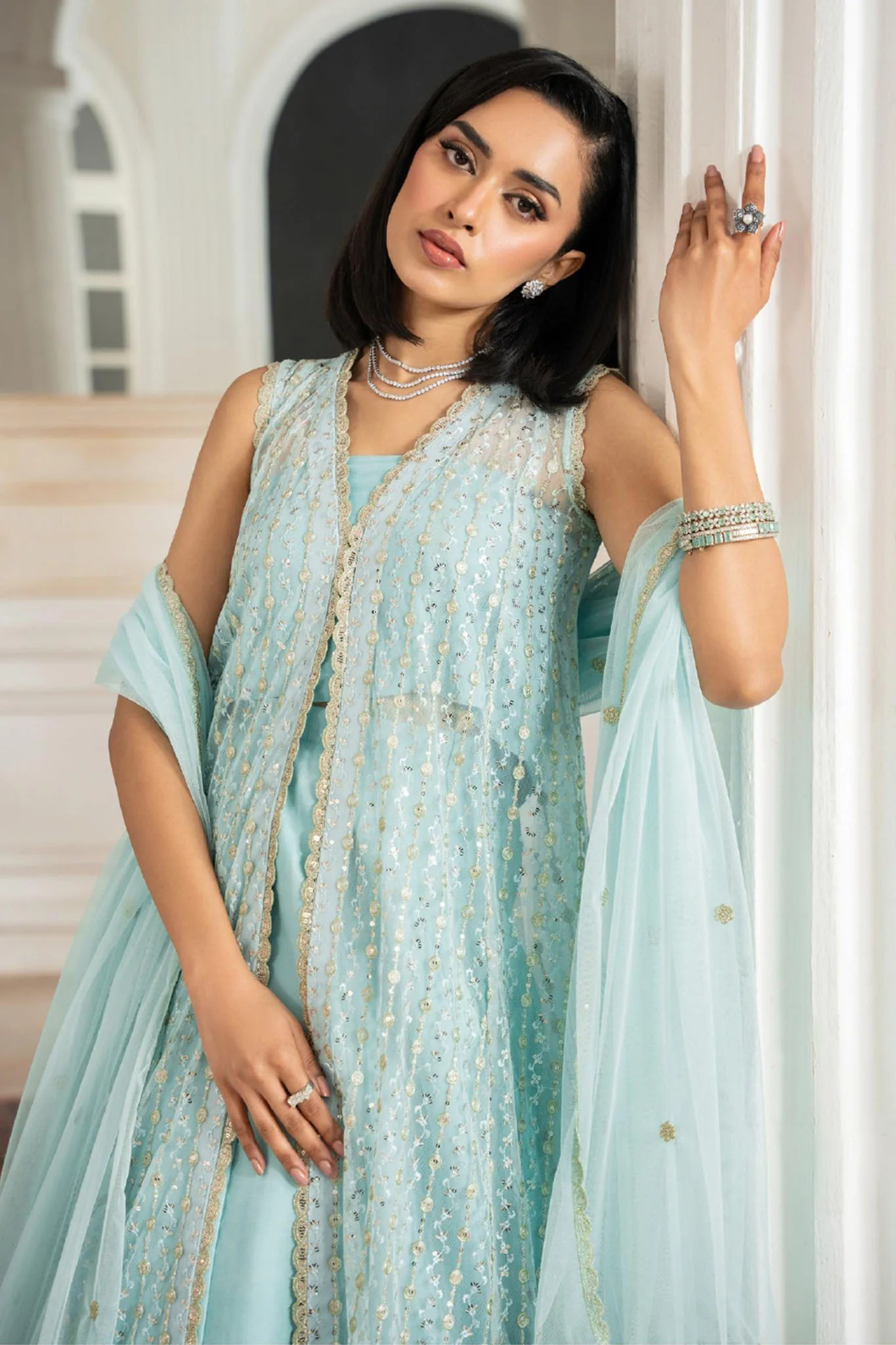 Nafees By Zarif Unstitched 3 Piece Luxury Formals Collection-ZNAF-04-Kerem - Image 2