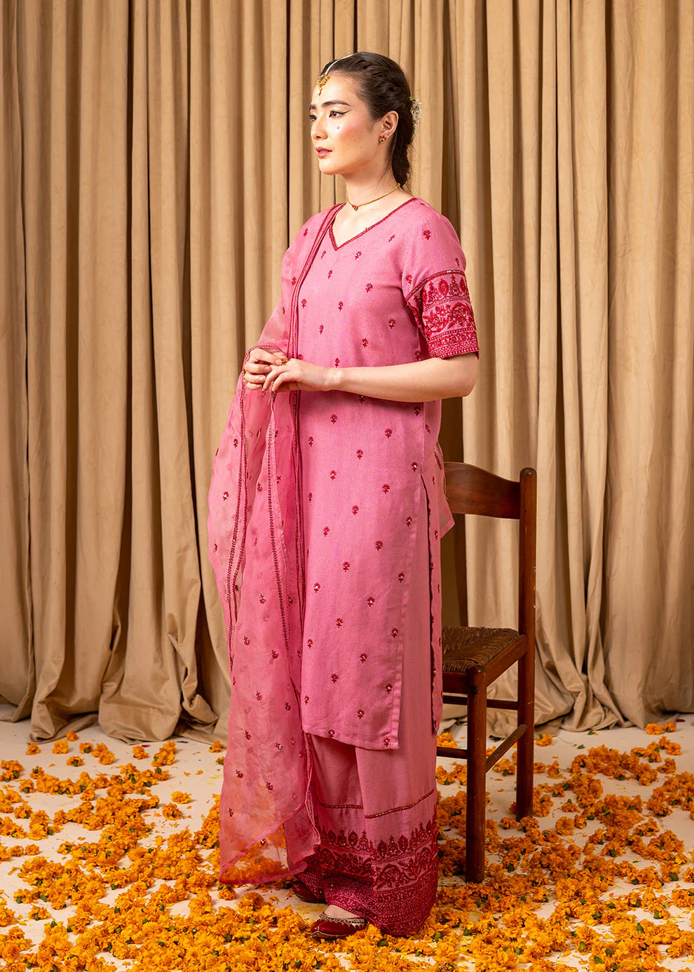 Chamak Dhamak By Pashma Khan Eid Suit-Naila - Image 5