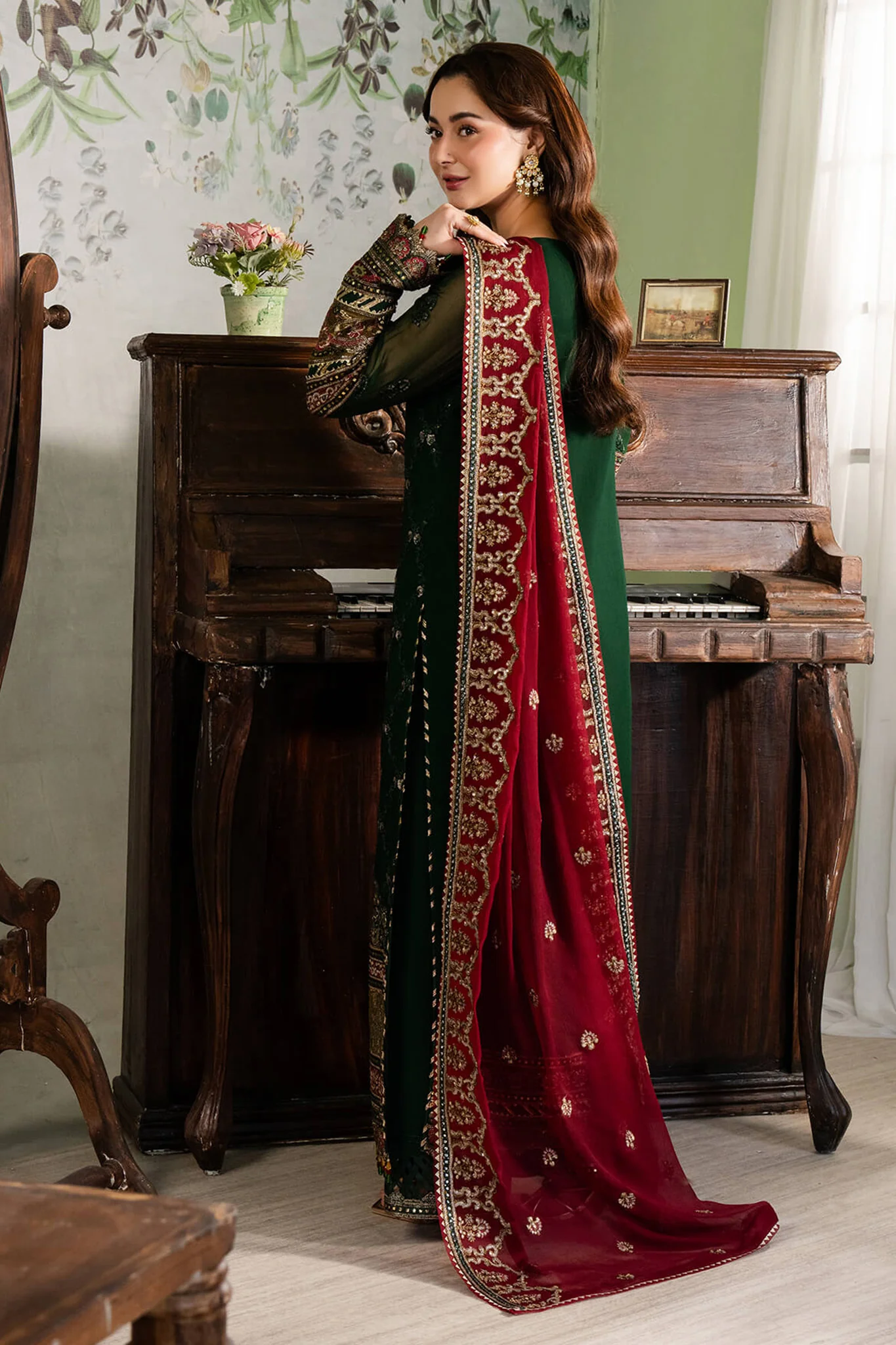 Naina By Imrozia Unstitched 3 Piece Luxury Chiffon Suit-I-194-Nafay - Image 3