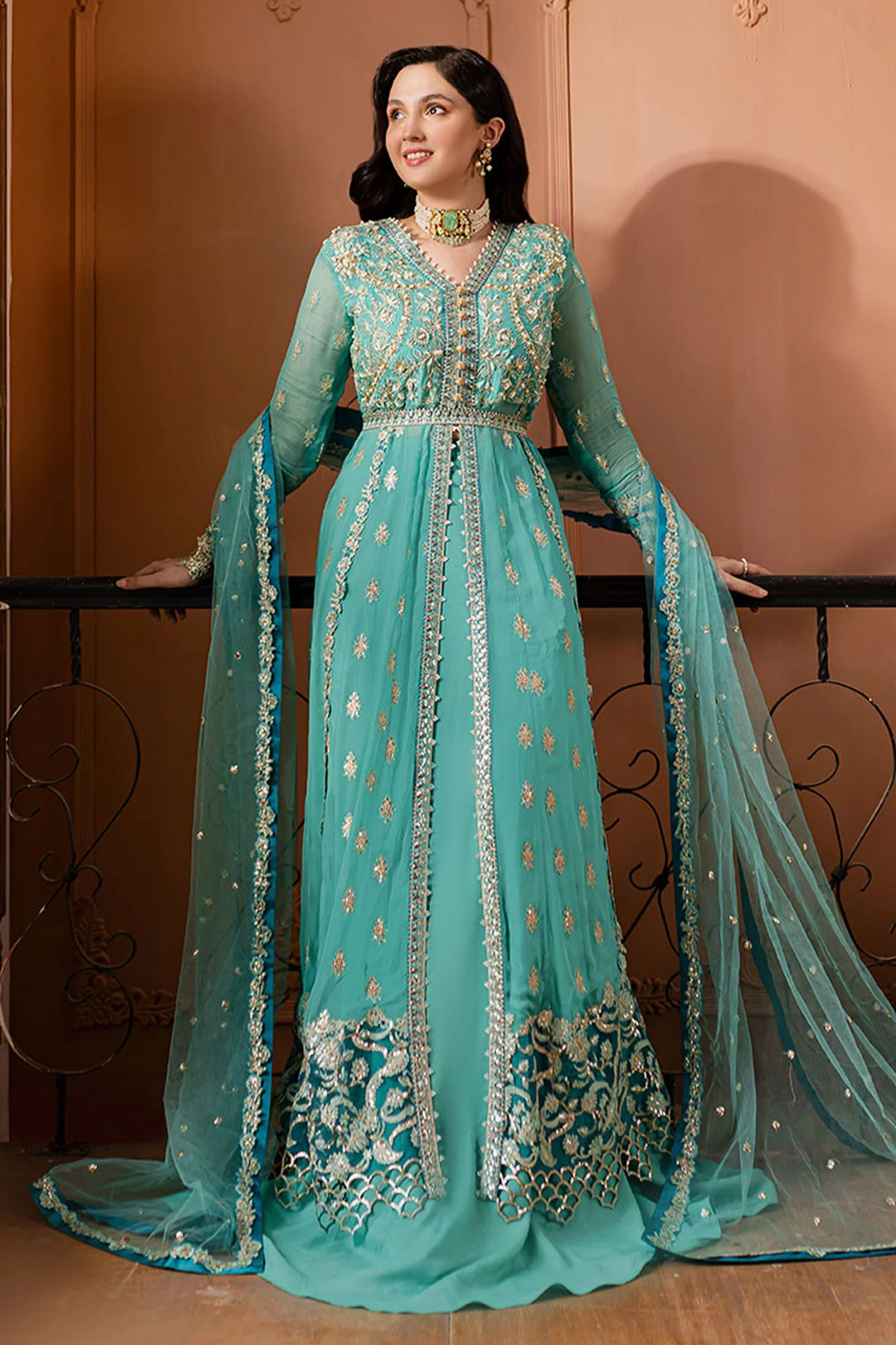 Naira By Roheenaz Unstitched 3 Piece Luxury Chiffon Suit-RNZ-02-Samira - Image 2