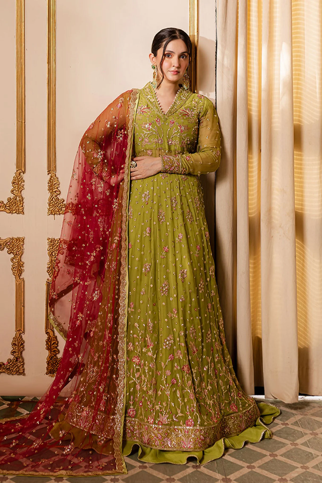 Naira By Roheenaz Unstitched 3 Piece Luxury Chiffon Suit-RNZ-04-Inaya - Image 4
