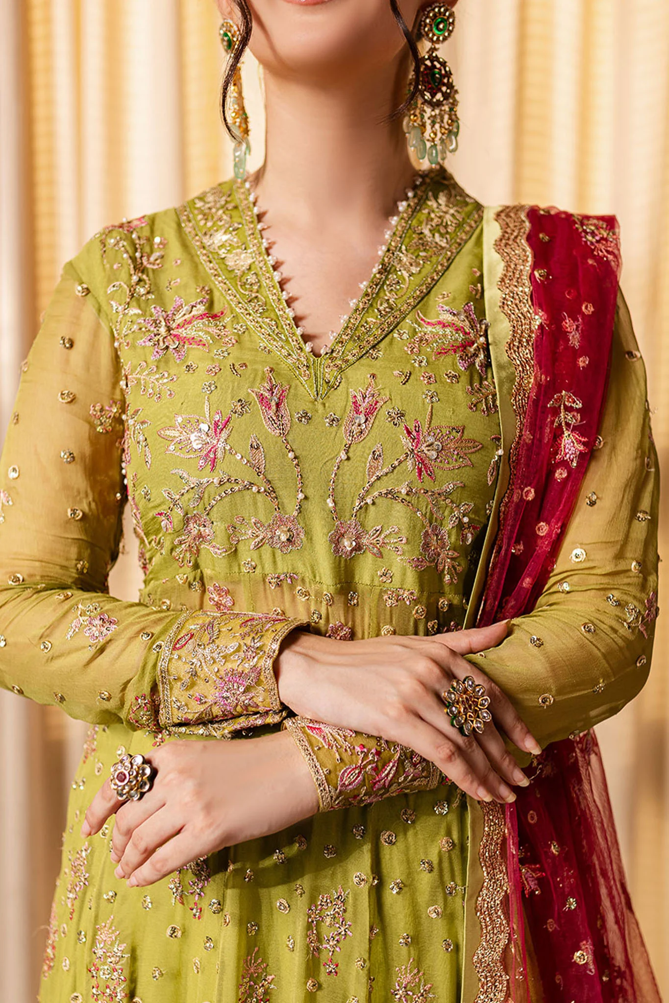 Naira By Roheenaz Unstitched 3 Piece Luxury Chiffon Suit-RNZ-04-Inaya - Image 7