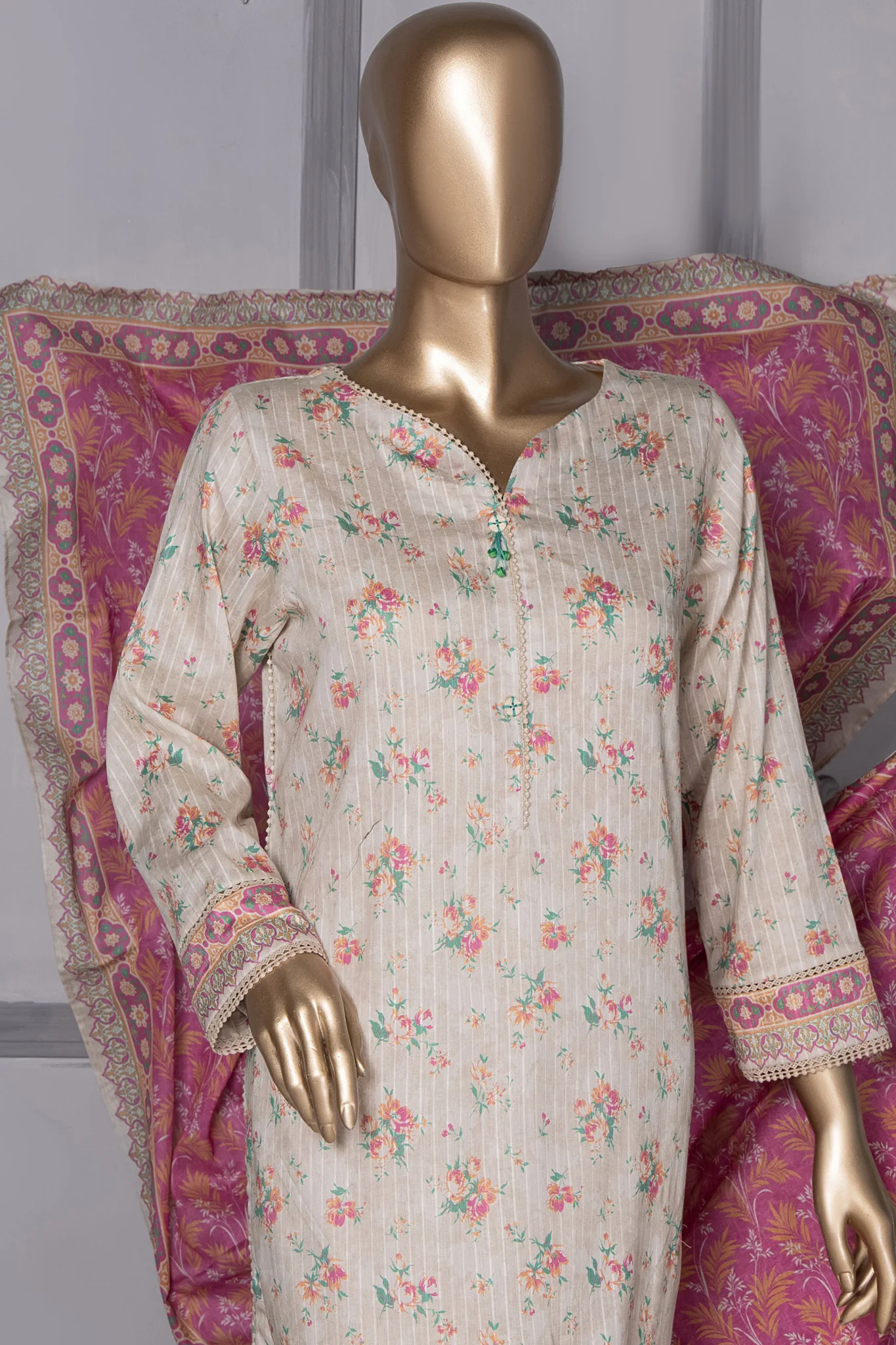 Nayab By HZ Unstitched 3 Piece Digital Printed Doriya Lawn Suit-NPD-83 - Image 2