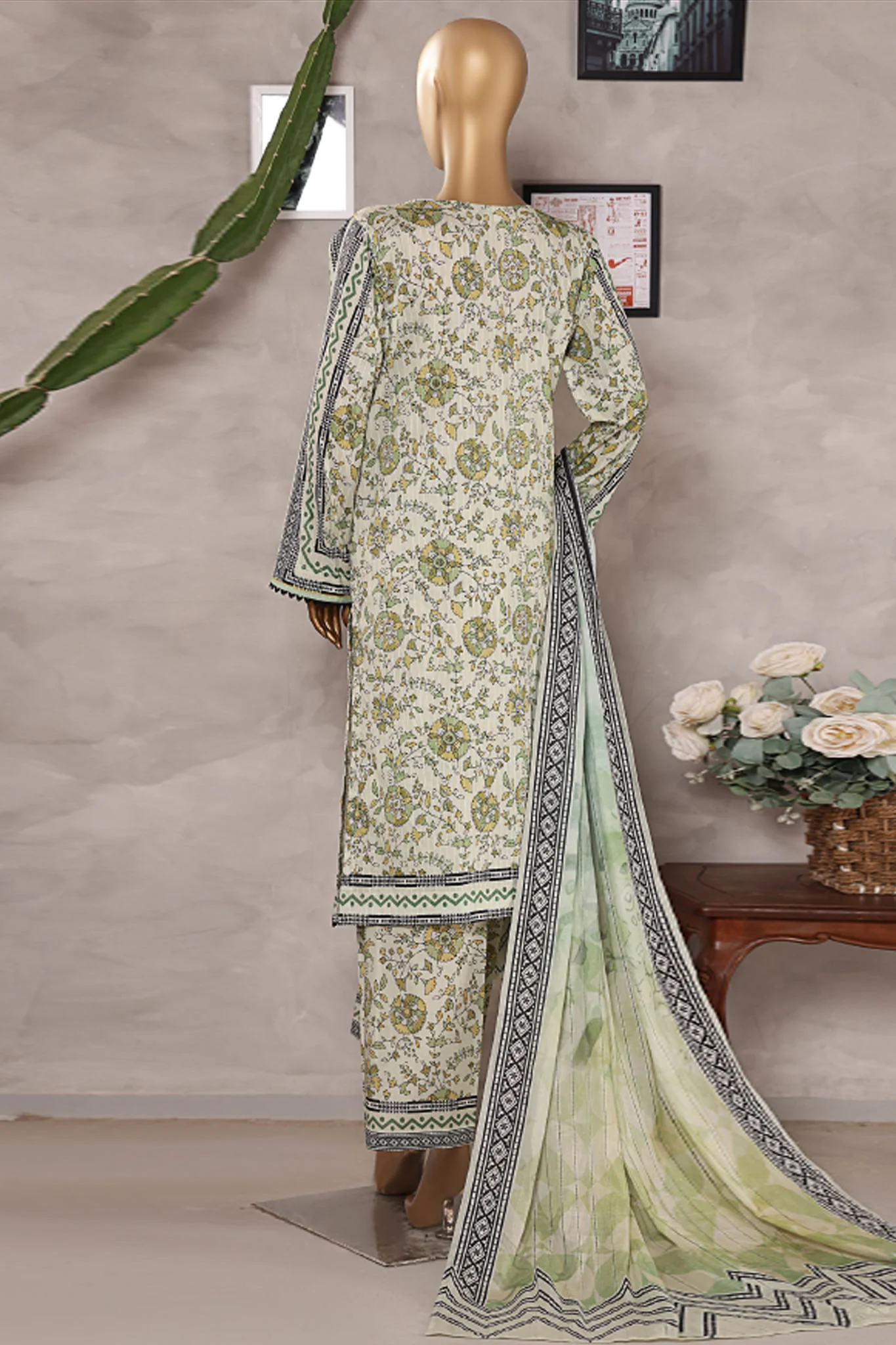 Nayab By HZ Unstitched 3 Piece Digital Printed Doriya Lawn Vol-02 Suit-NPD-05 - Image 3