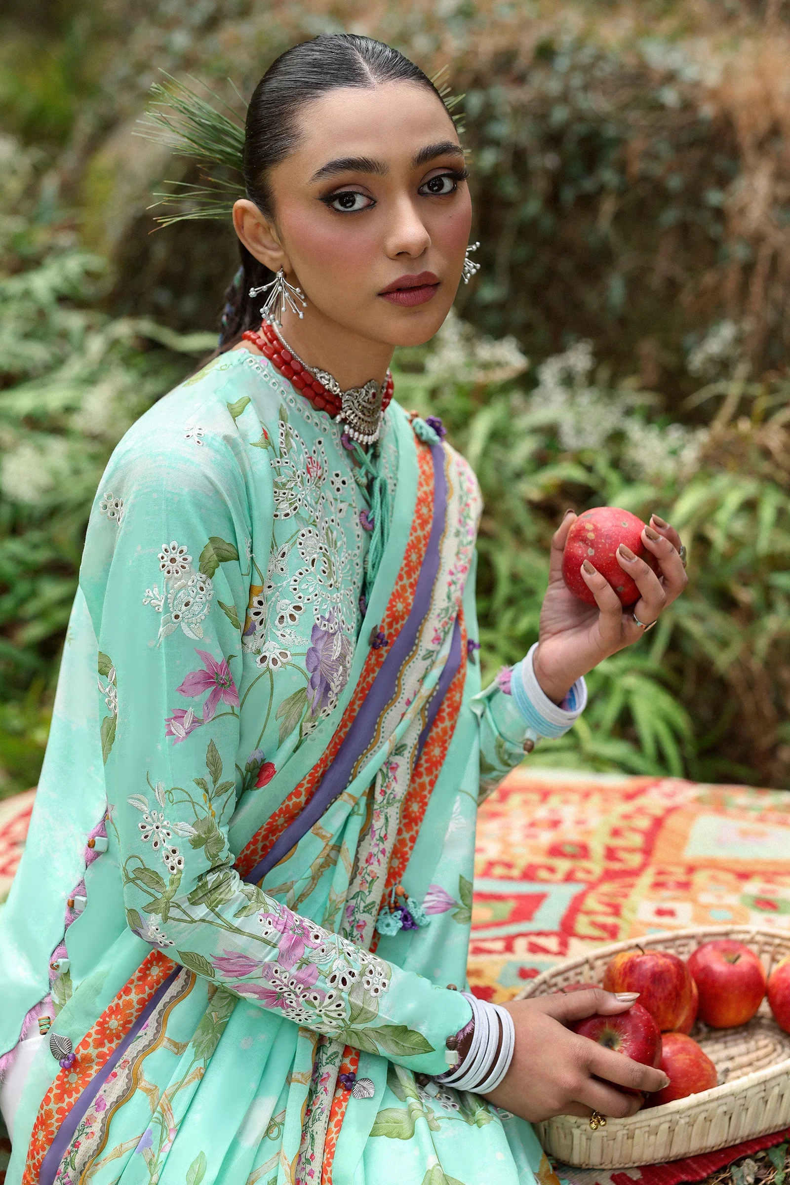 Neelum by Zaha Unstitched 3 Piece Lawn Suit-ZL25-02 B-Elara - Image 6