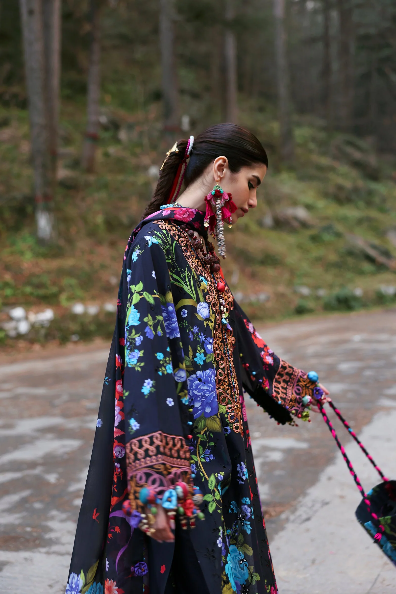 Neelum by Zaha Unstitched 3 Piece Lawn Suit-ZL25-07 A-Alya - Image 5