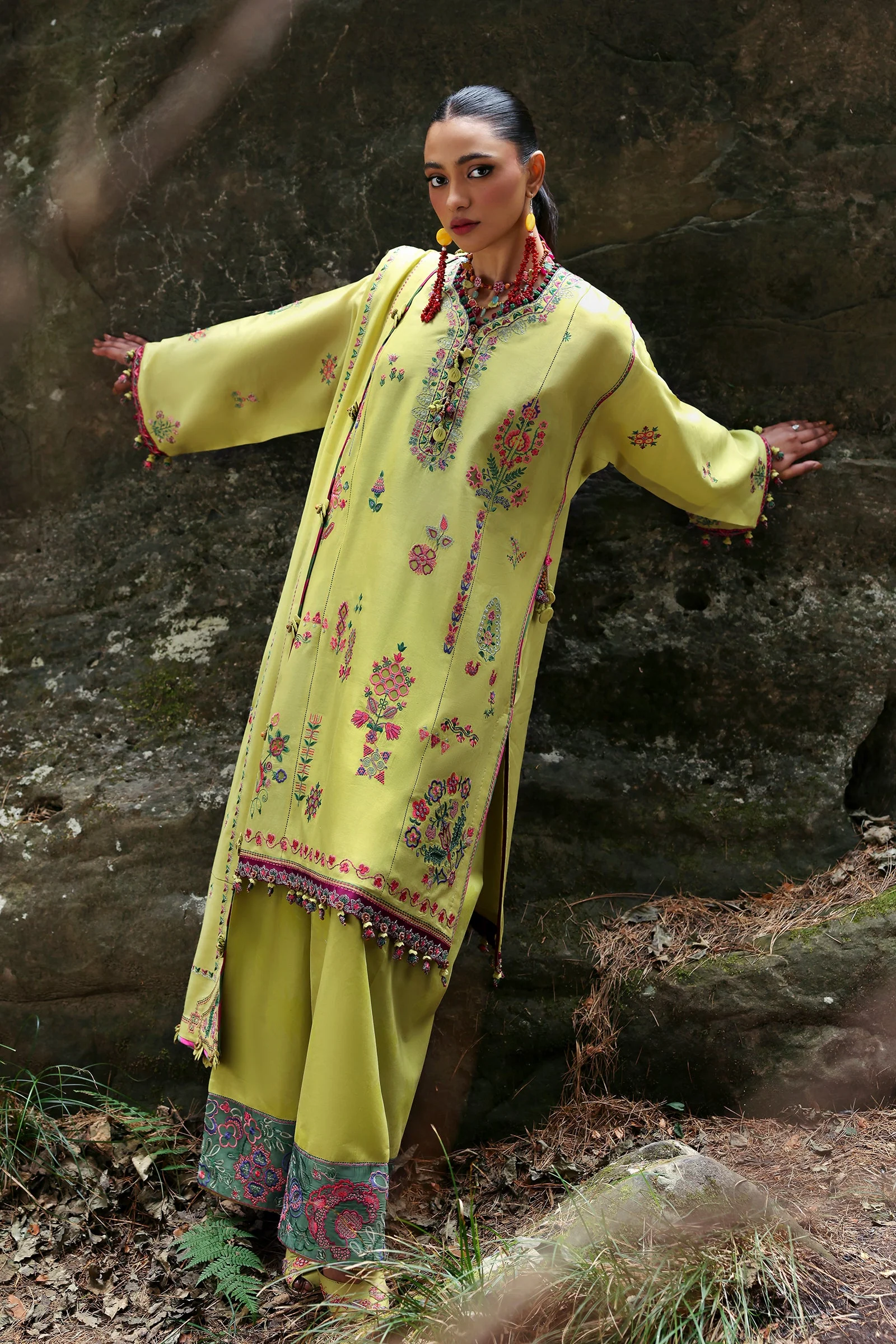 Neelum by Zaha Unstitched 3 Piece Lawn Suit-ZL25-14 B-Rhea - Image 4