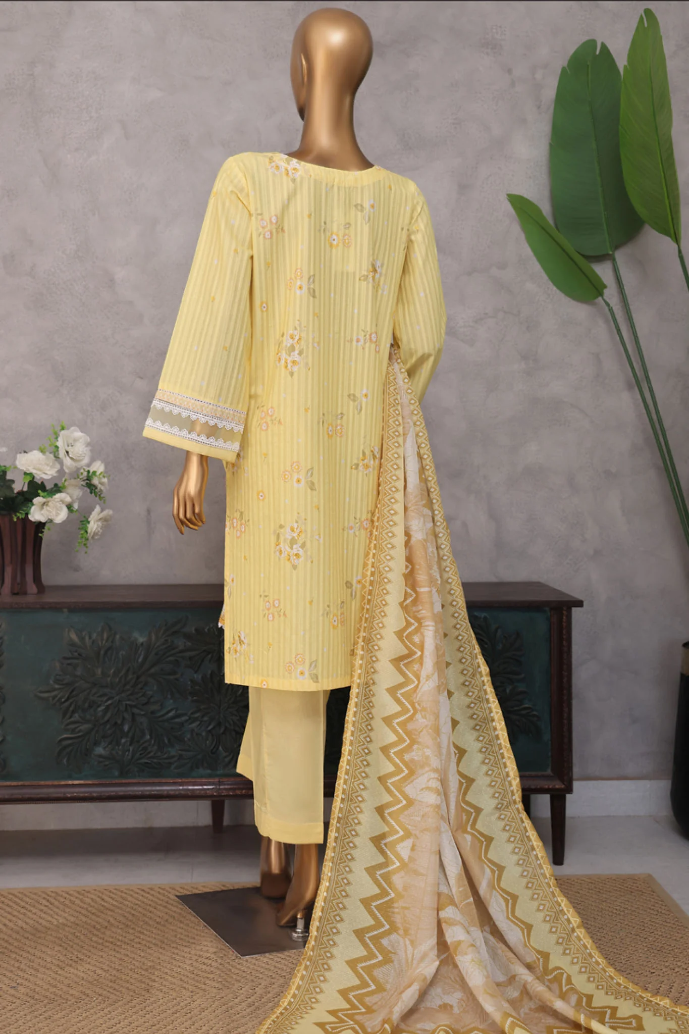 Nennokari By HZ Stitched 3 Piece Festive Hues Suit-PNE-102 - Image 3