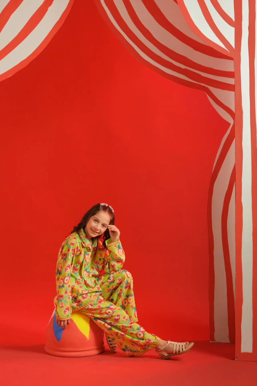 Sprinkles Stitched 2 Piece Summer Co Ord Sets Kids Suit-Neon Fest - Co-ord Set - Image 7