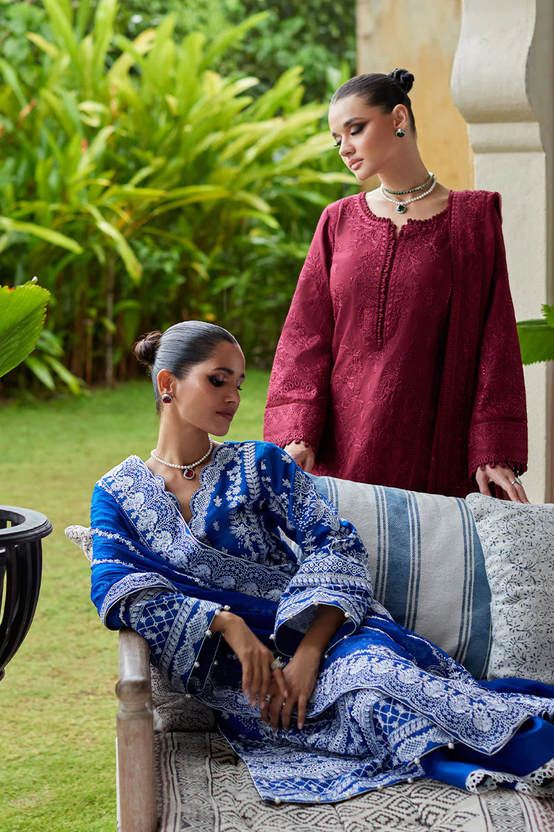 Gulaal Unstitched 3 Piece Luxury Lawn Suit-Nigella - Image 13