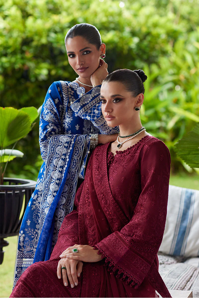 Gulaal Unstitched 3 Piece Luxury Lawn Suit-Nigella - Image 14