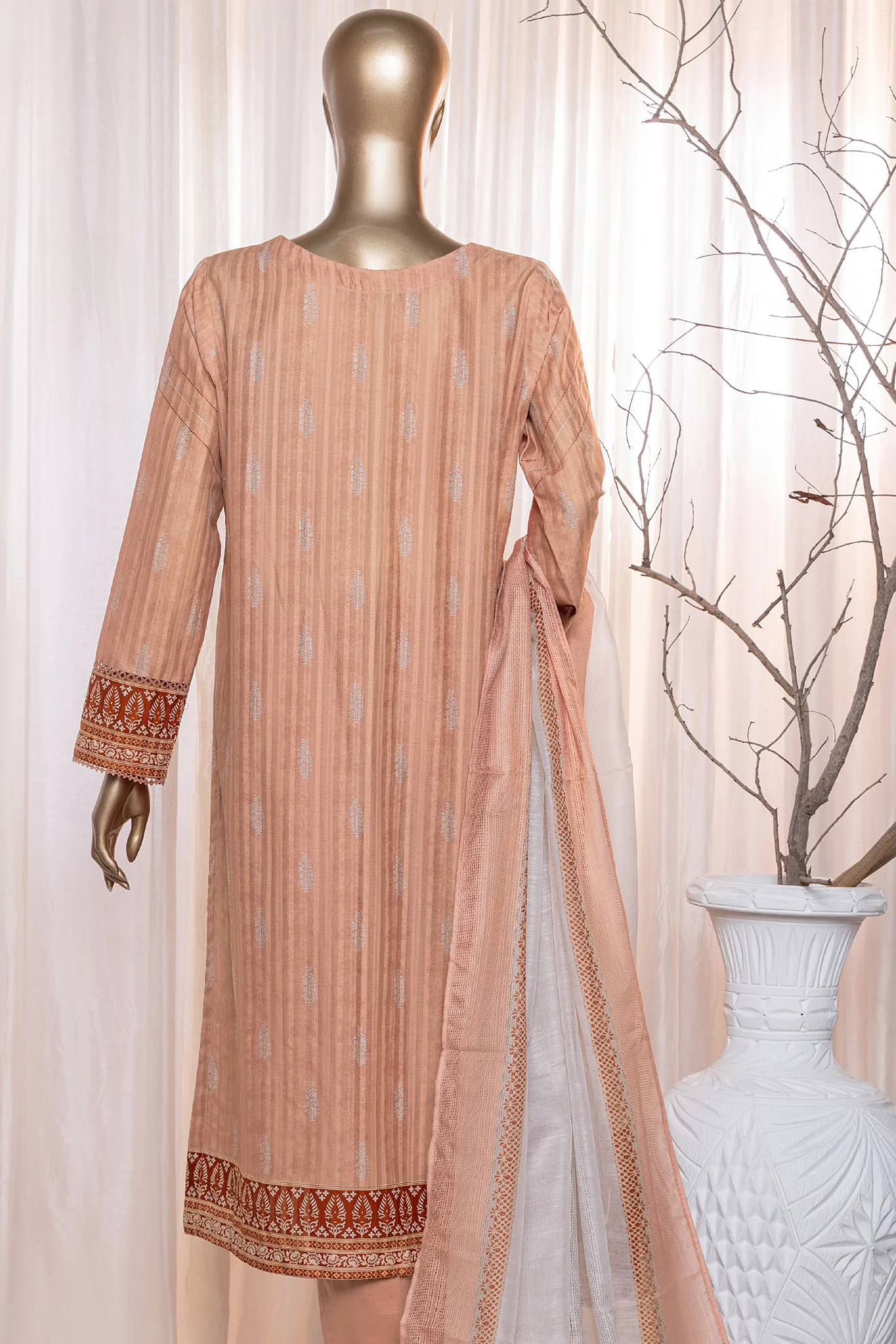 Ninokara Prints By HZ Unstitched 3 Piece Digital Printed Lawn Suit-NP-203 - Image 3