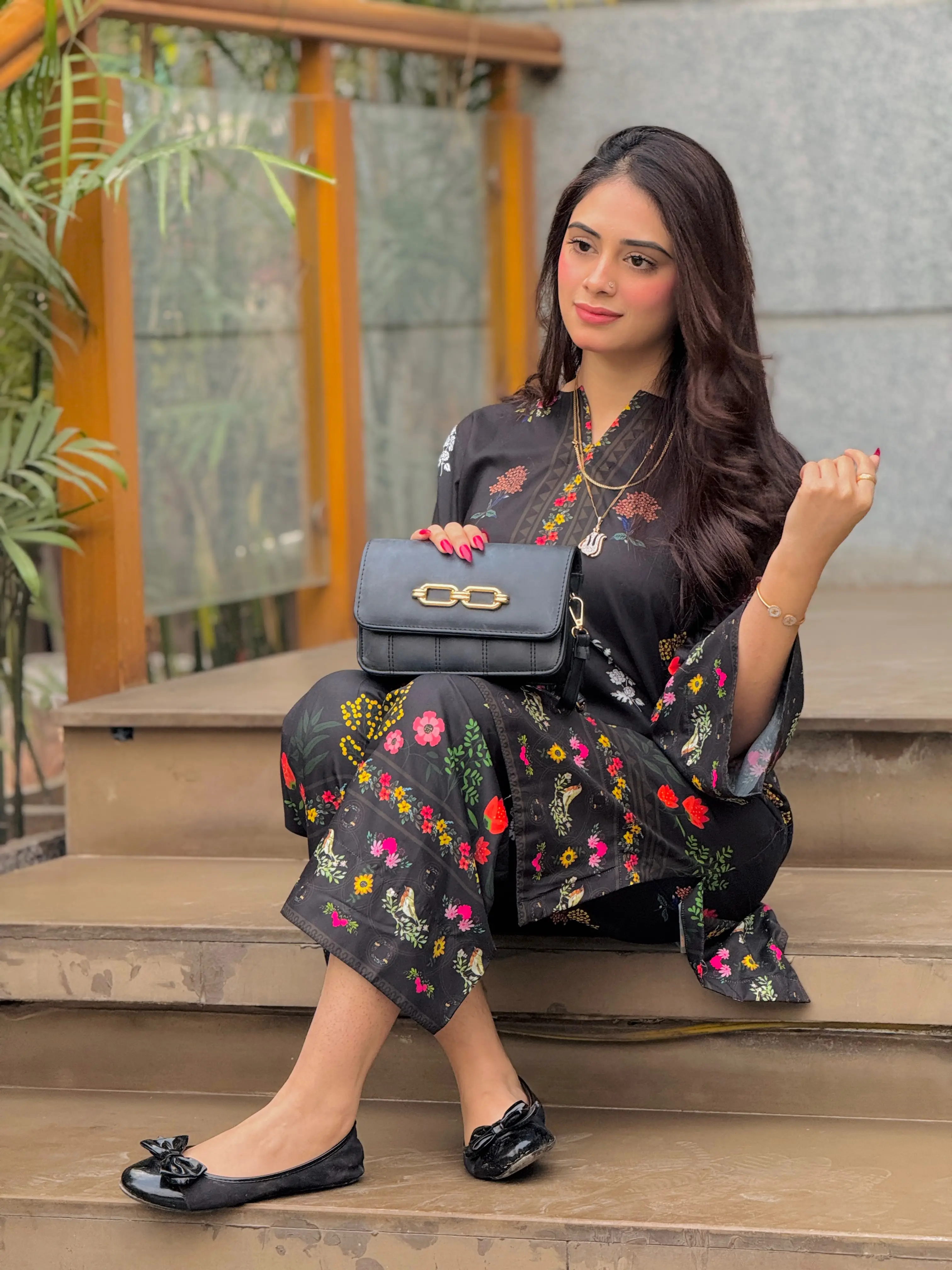 Zara Yamin Stitched 2 Piece Summer Collection-NoirÃƒÂ© Co-Ord Set 2PCs - Image 14