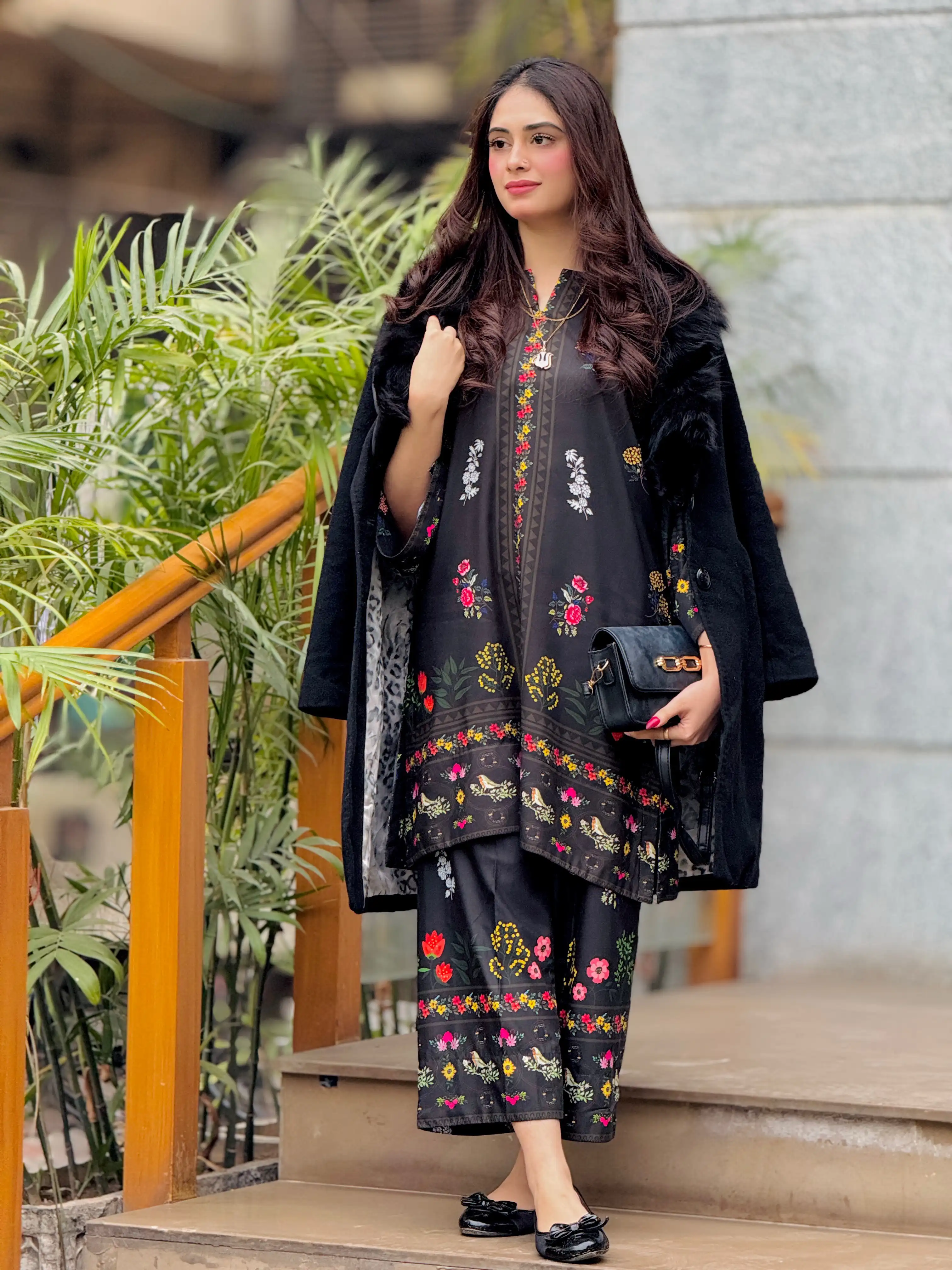 Zara Yamin Stitched 2 Piece Summer Collection-NoirÃƒÂ© Co-Ord Set 2PCs - Image 15