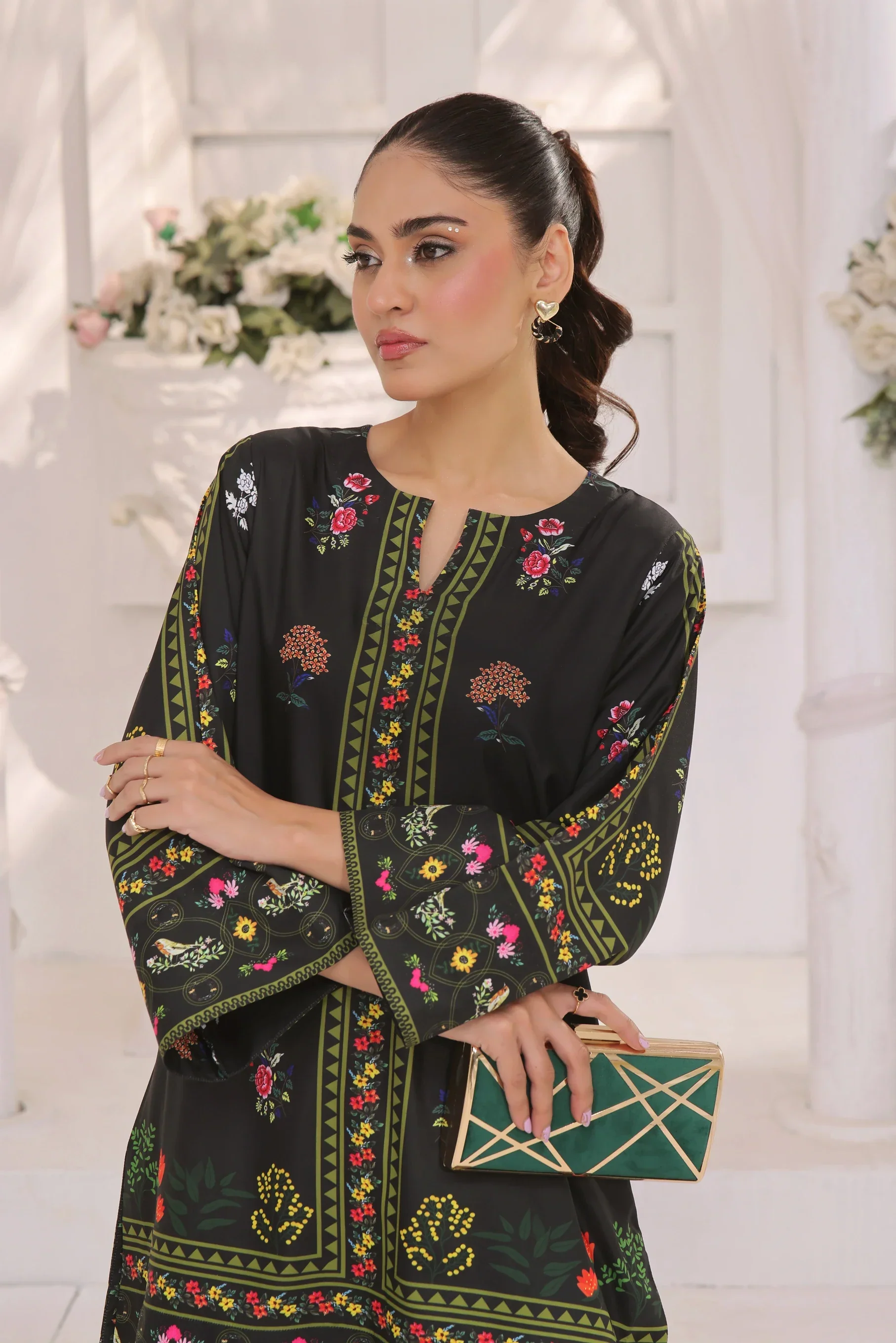 Zara Yamin Stitched 2 Piece Summer Collection-NoirÃƒÂ© Co-Ord Set 2PCs - Image 5
