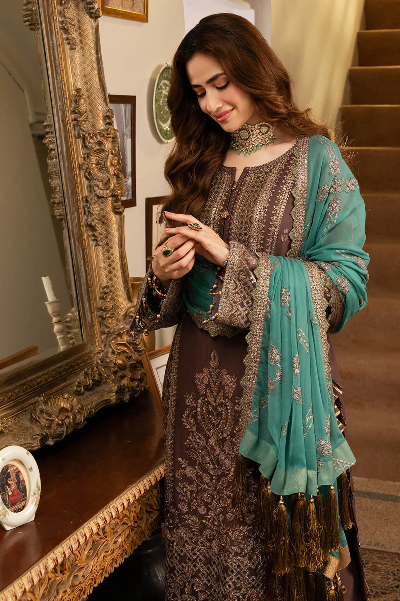 Noor Jahan By Imrozia Unstitched 3 Piece Luxury Chiffon Suit-I-199-Khawab - Image 2