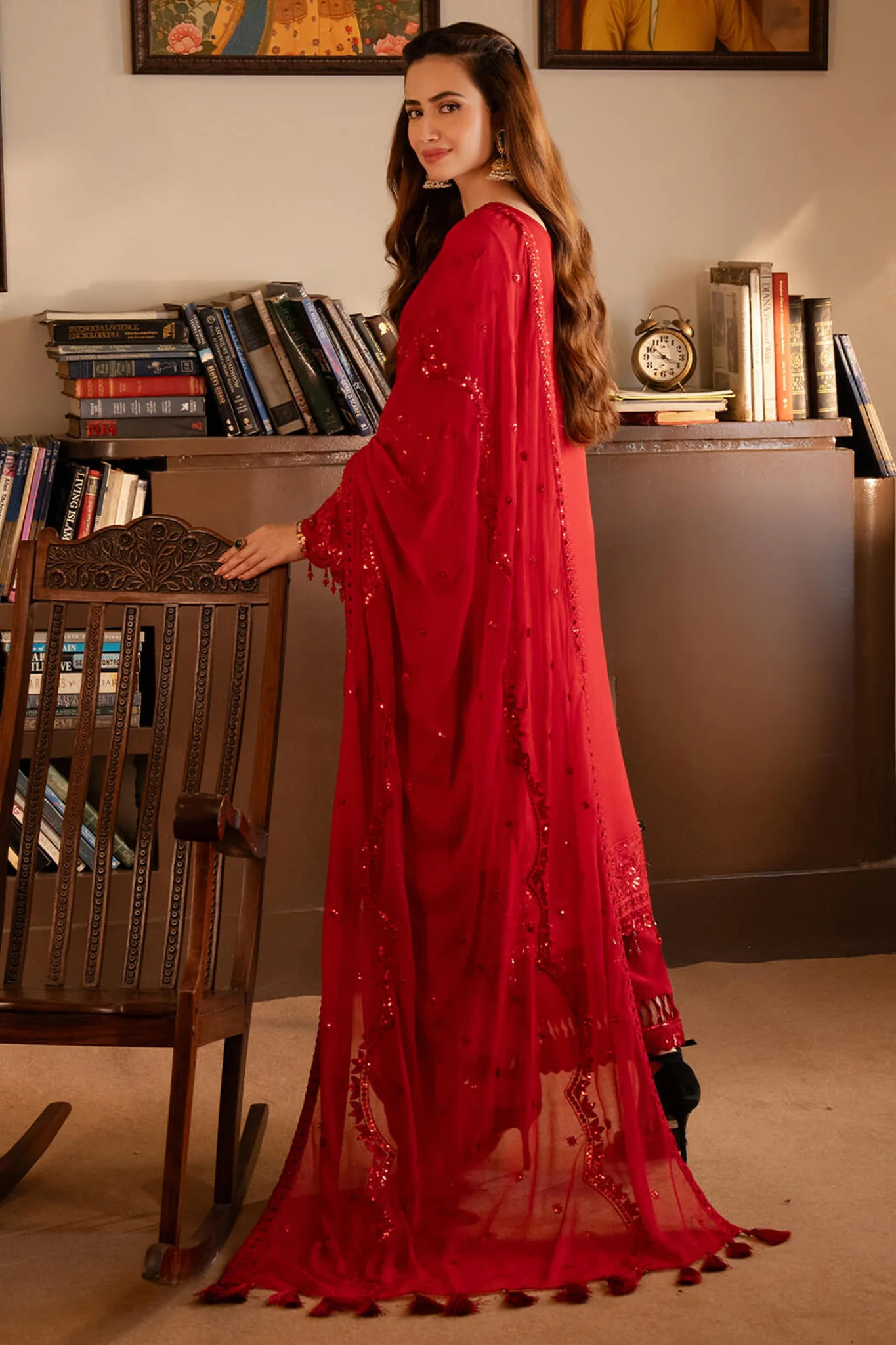 Noor Jahan By Imrozia Unstitched 3 Piece Luxury Chiffon Suit-I-205-Zaib - Image 3