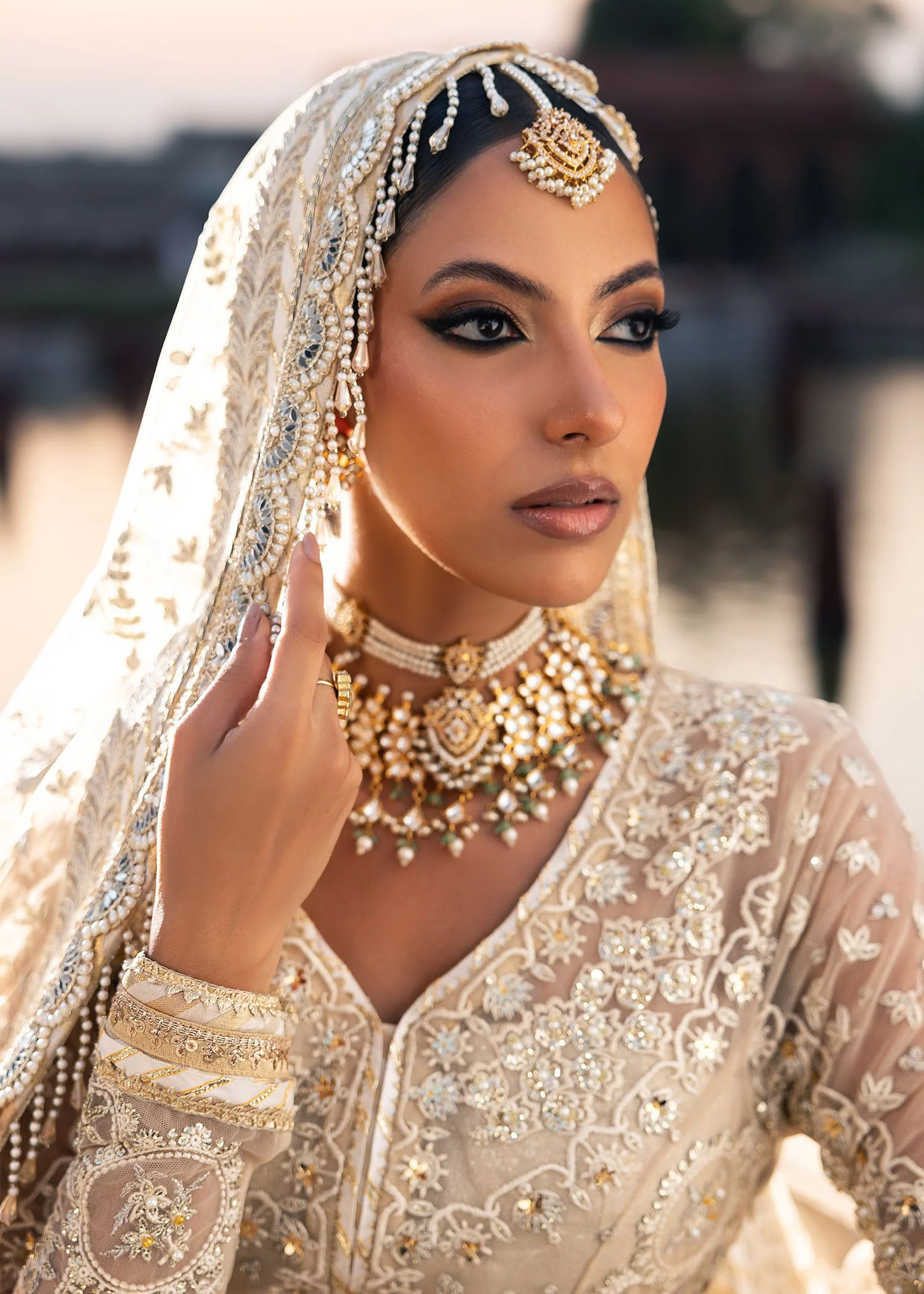 Sardinia Unstitched 3 Piece Bridal Collection-Noor Jahan - Image 3