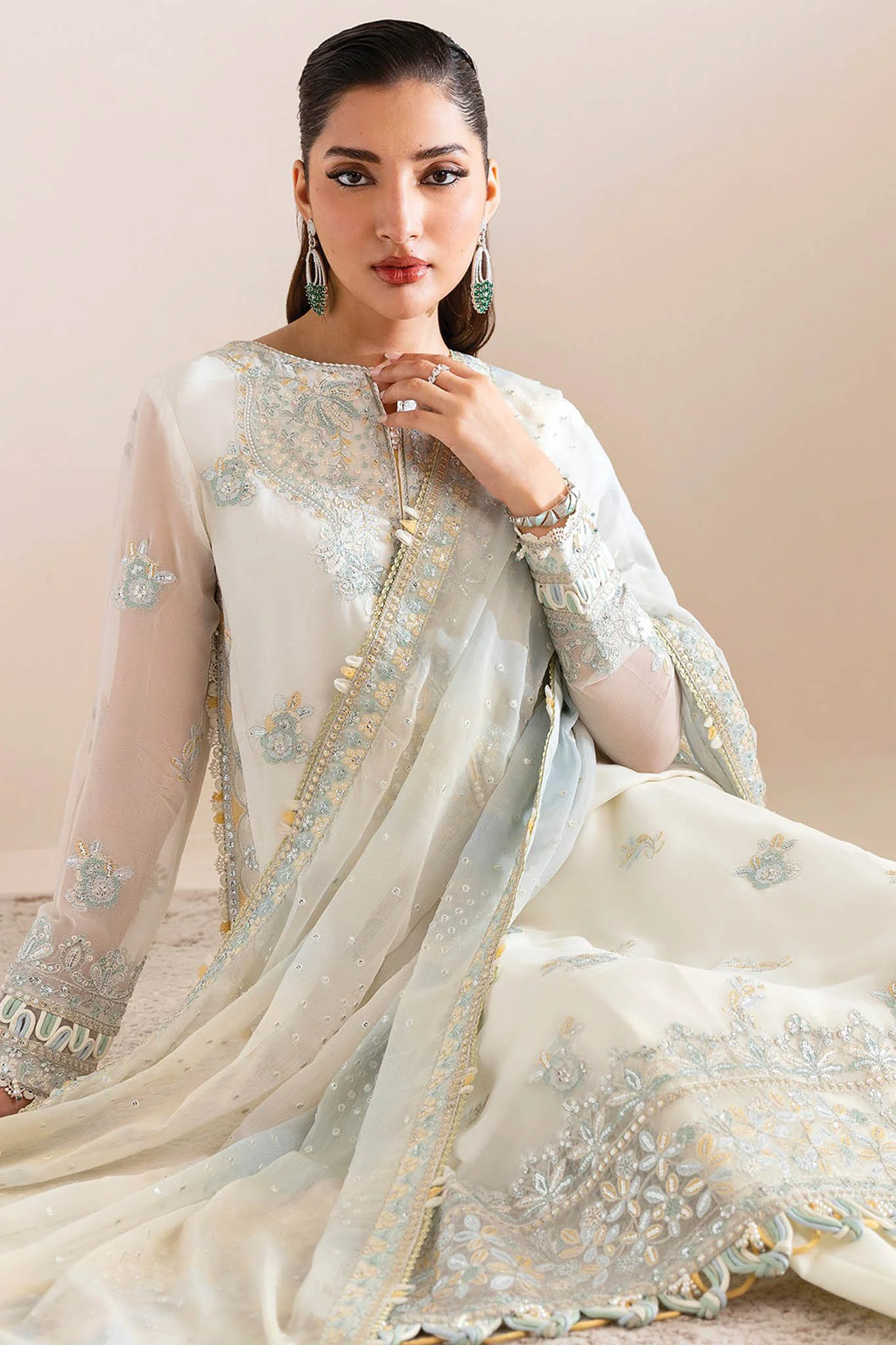 Xenia Unstitched 3 Piece Luxury Formals Vol-02 Suit-Nooria - Image 4