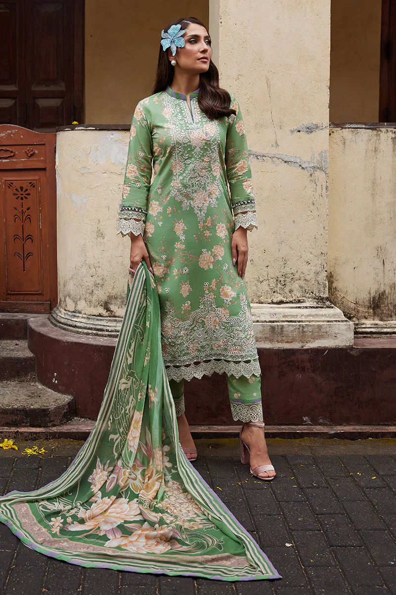 Saffira By Gulaal Unstitched 3 Piece Luxury Lawn Suit-Nora - Image 2