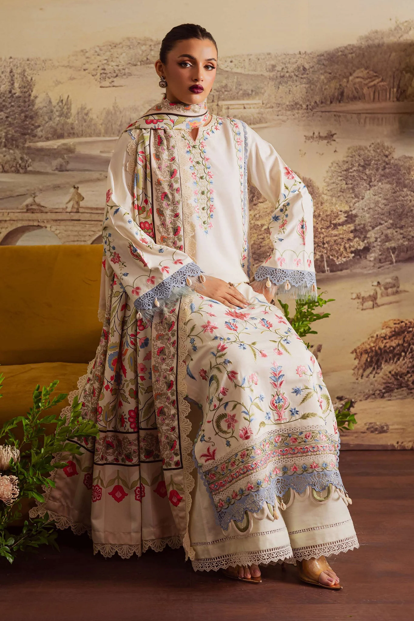 Nova By Mahnur Unstitched 3 Piece Khaddar Winter Suit-NK-01 - Image 4