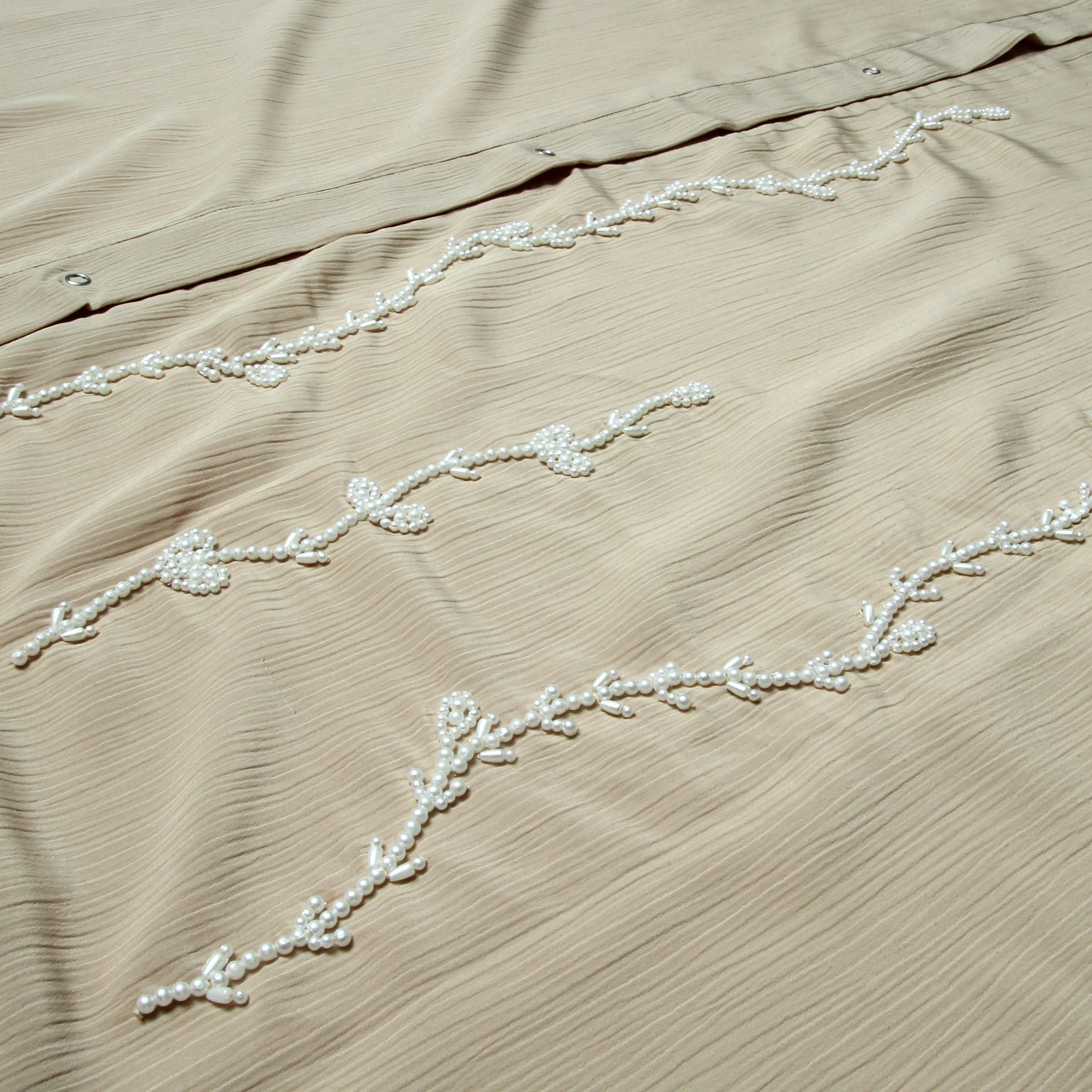 Hijabi.Pk Pearls Dabka Abaya | Serene Threads - Image 6