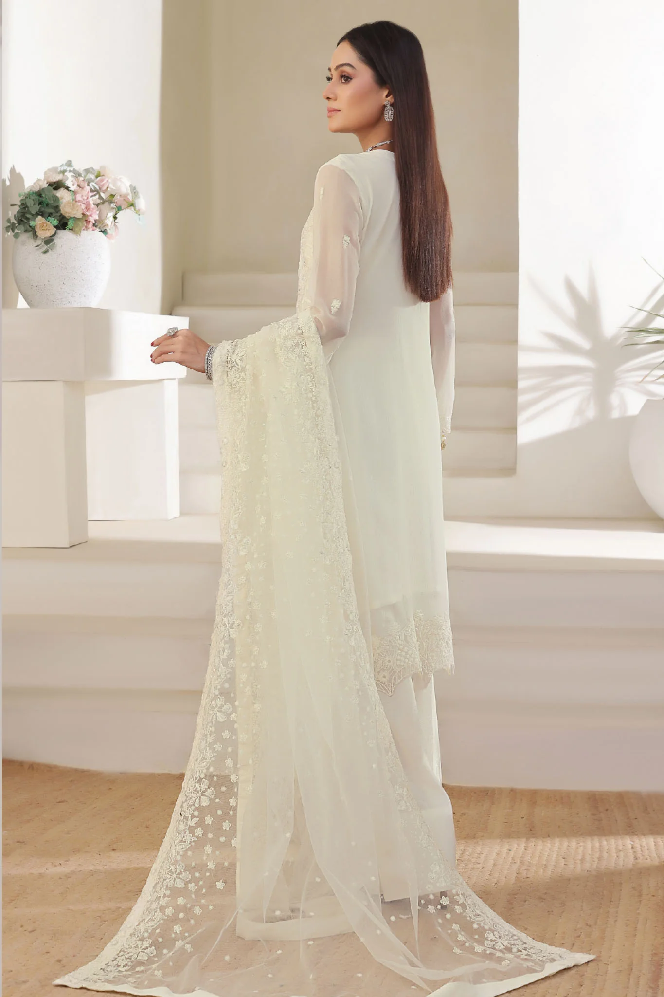 Nurin By Soghat Unstitched 3 Piece Luxury Chiffon Suit-NURIN-06 - Image 3