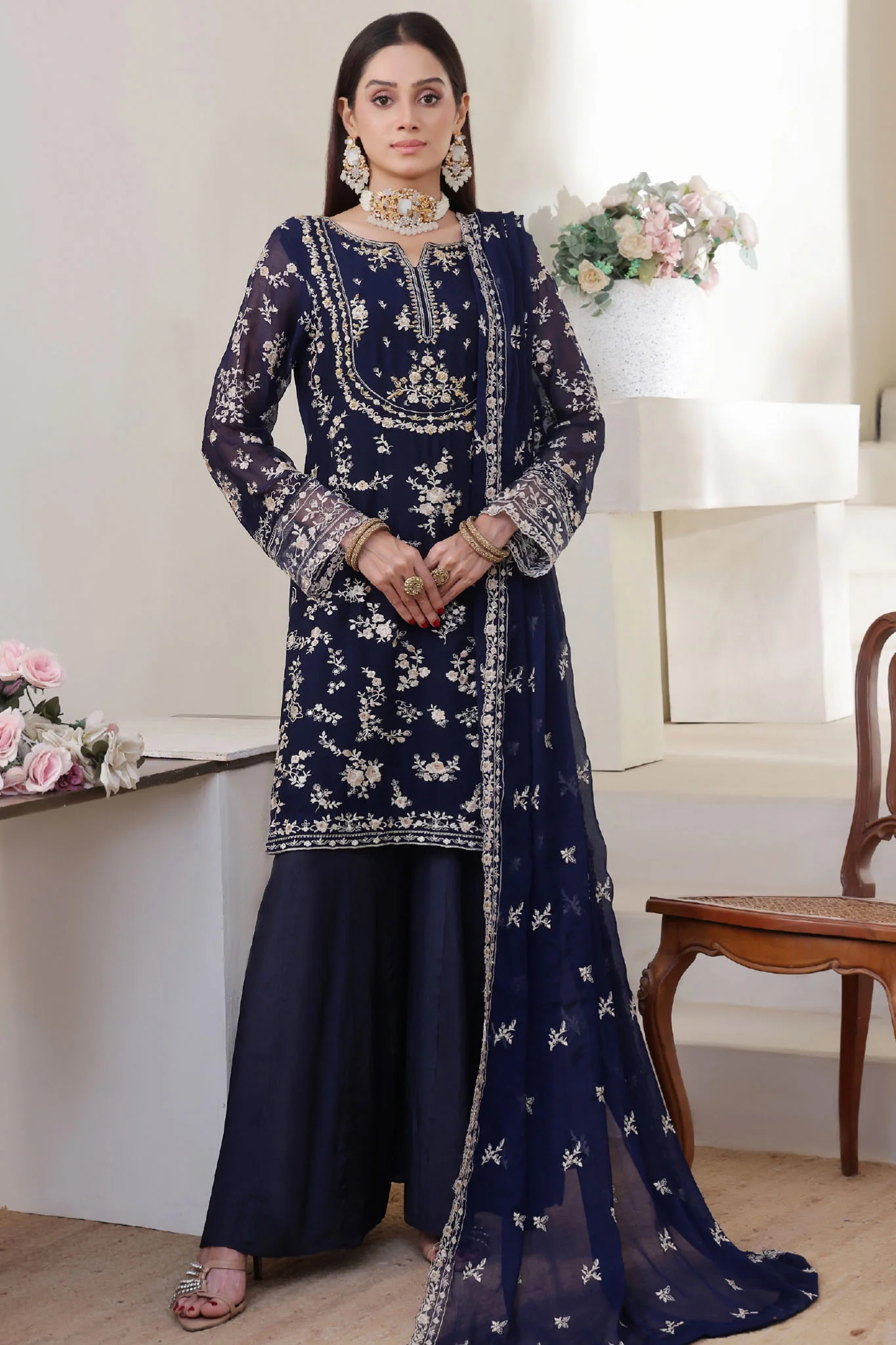 Nurin By Soghat Unstitched 3 Piece Luxury Chiffon Suit-NURIN-07