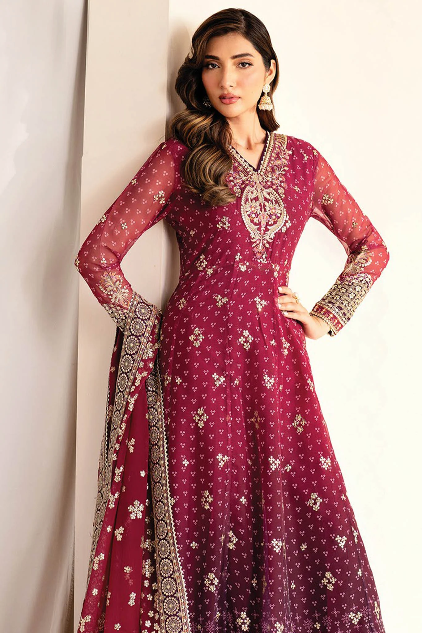 Xenia Unstitched 3 Piece Luxury Formals Vol-02 Suit-Nyami - Image 2