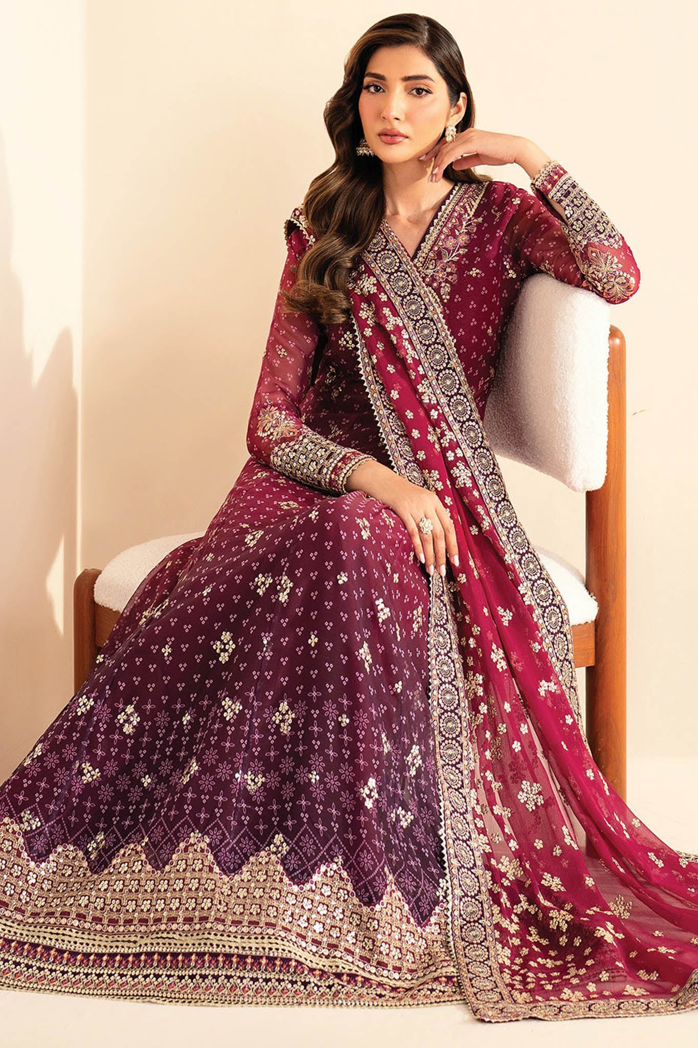 Xenia Unstitched 3 Piece Luxury Formals Vol-02 Suit-Nyami - Image 3