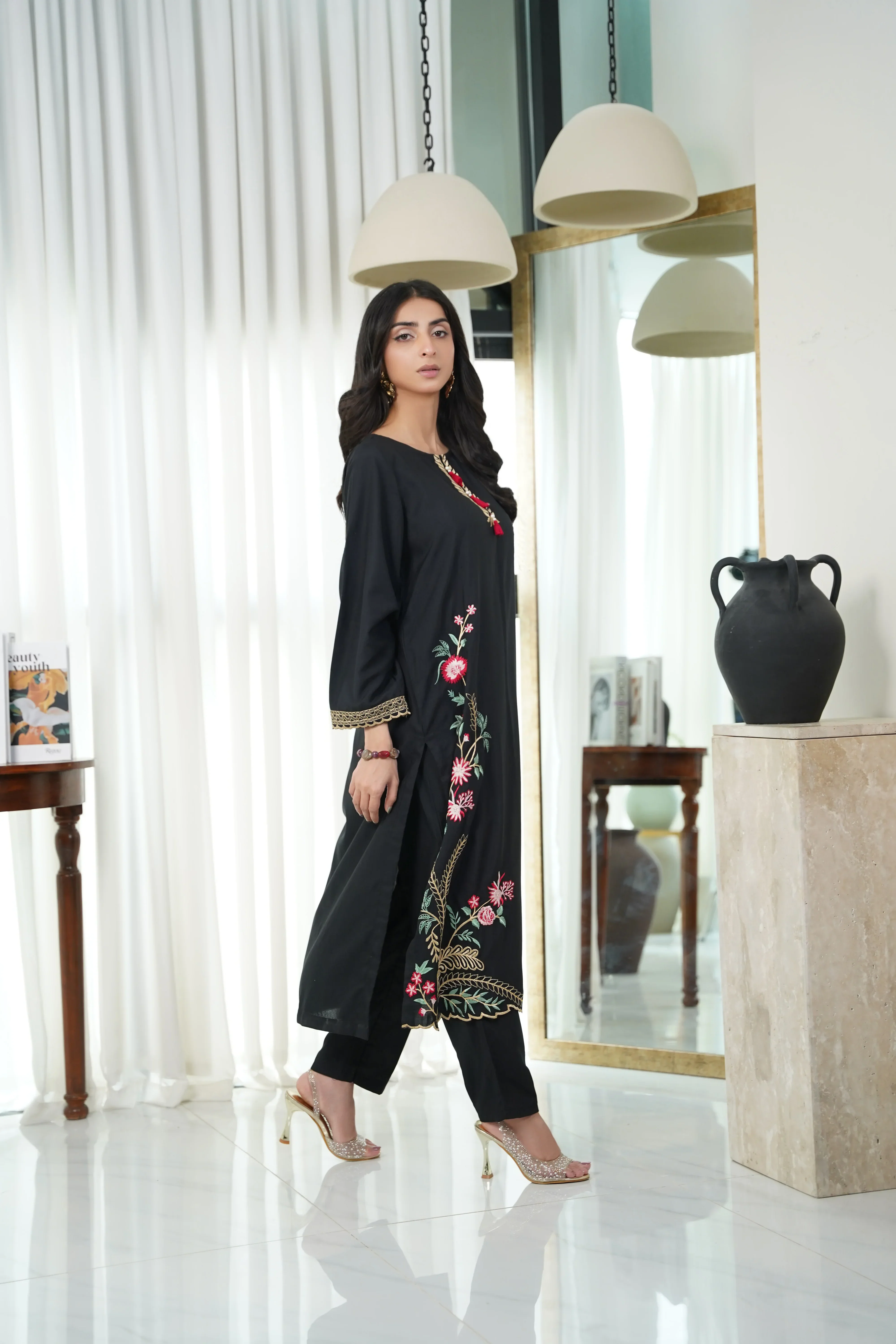 Dhaga Stitched 2 Piece Co Ords Summer Suit-Nymerid - Image 4