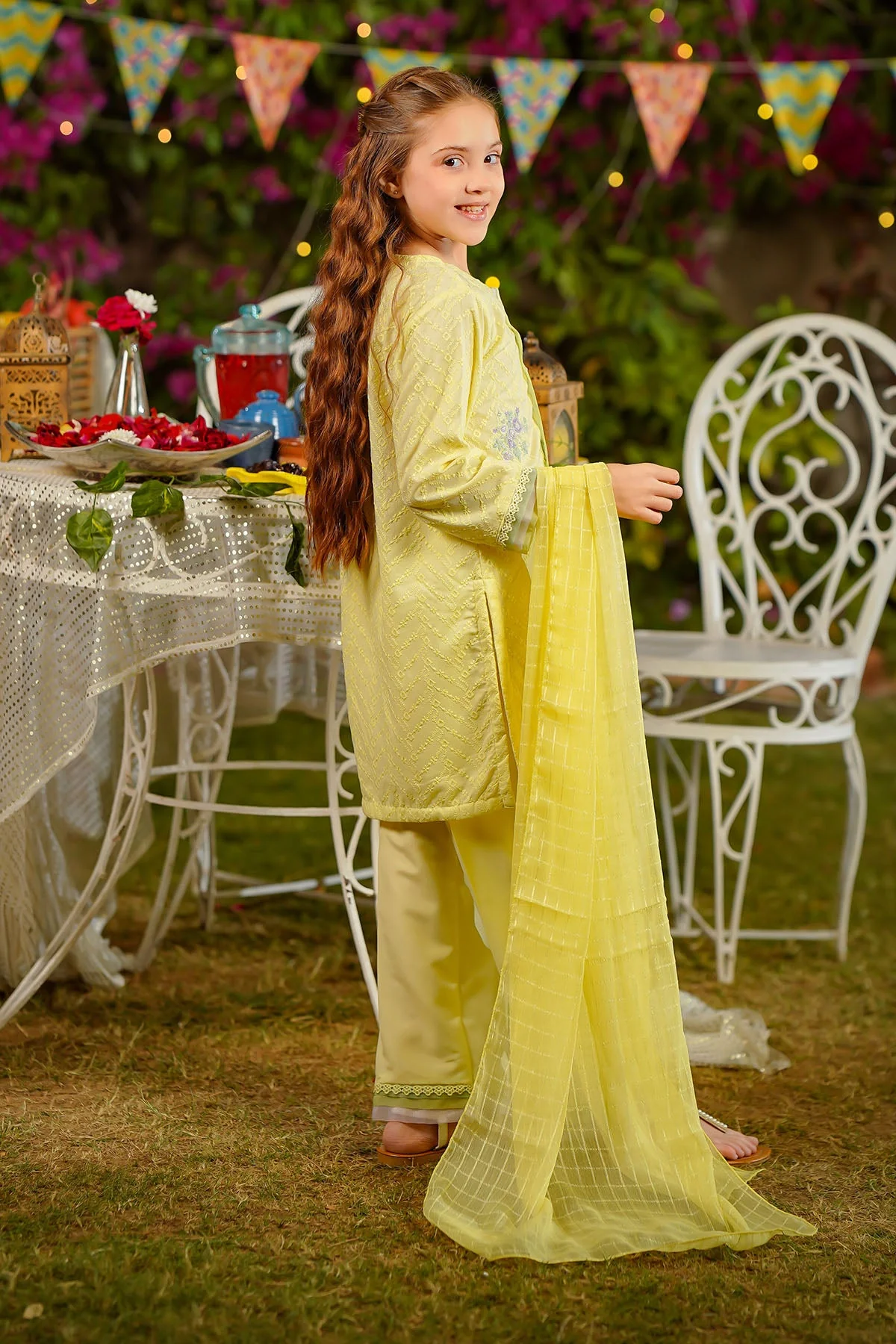 Ochre Clothing-Chikankari Embroidered 3 Pc Suit-CK-05 - Image 5