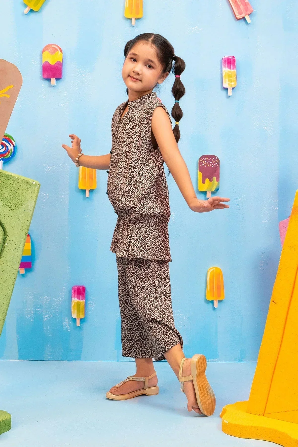 Ochre Clothing-Printed Georgette 2 Pc Suit-INWC-05 - Image 4